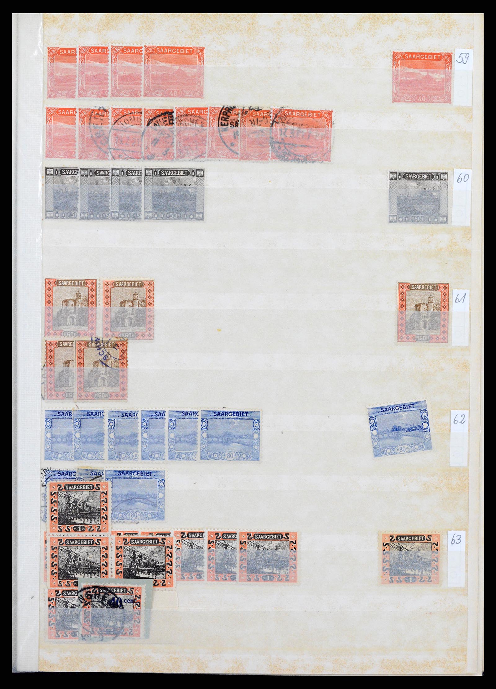 37534 013 - Postzegelverzameling 37534 Duitse gebieden en bezettingen 1920-1959.