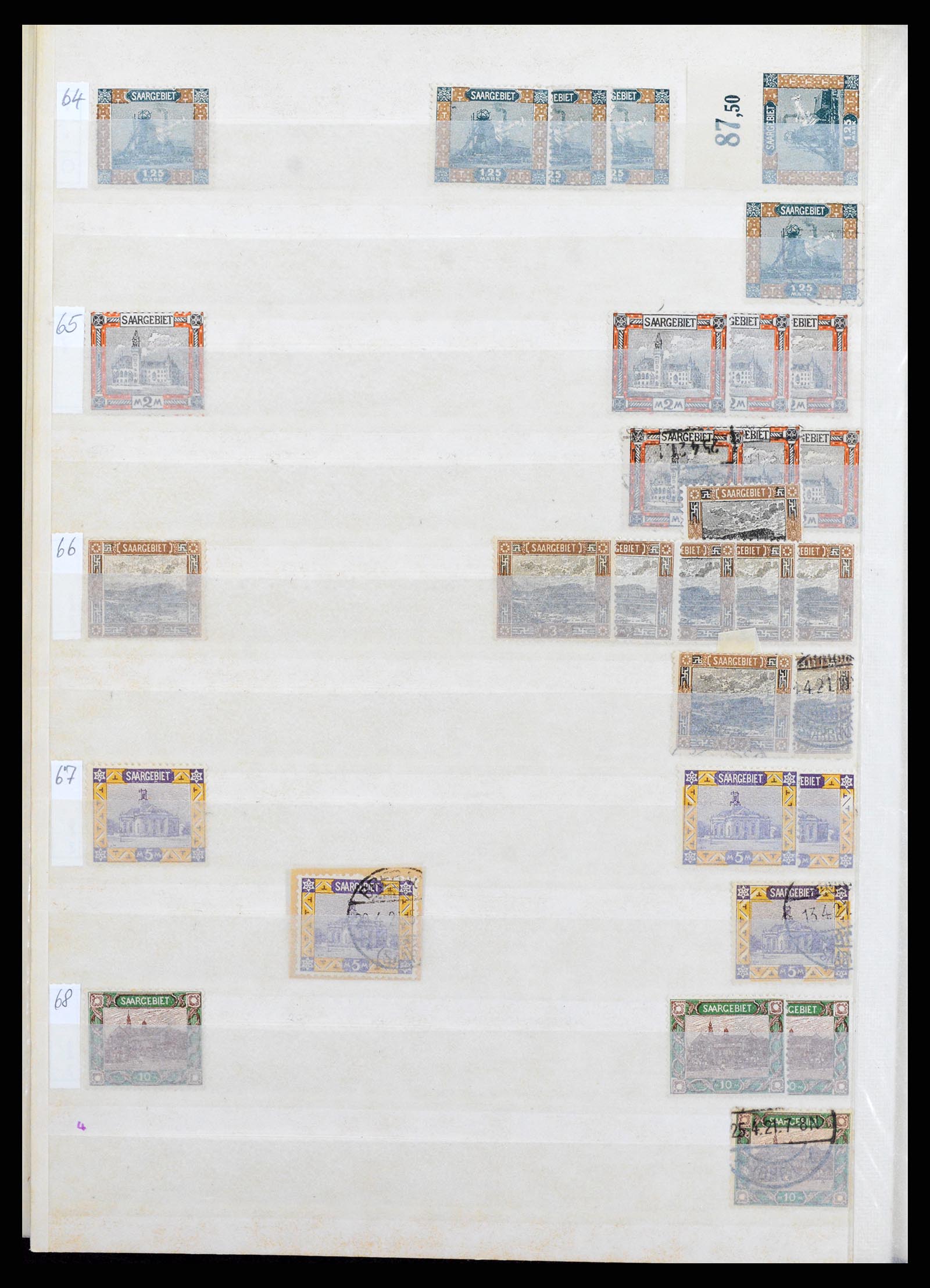 37534 014 - Postzegelverzameling 37534 Duitse gebieden en bezettingen 1920-1959.