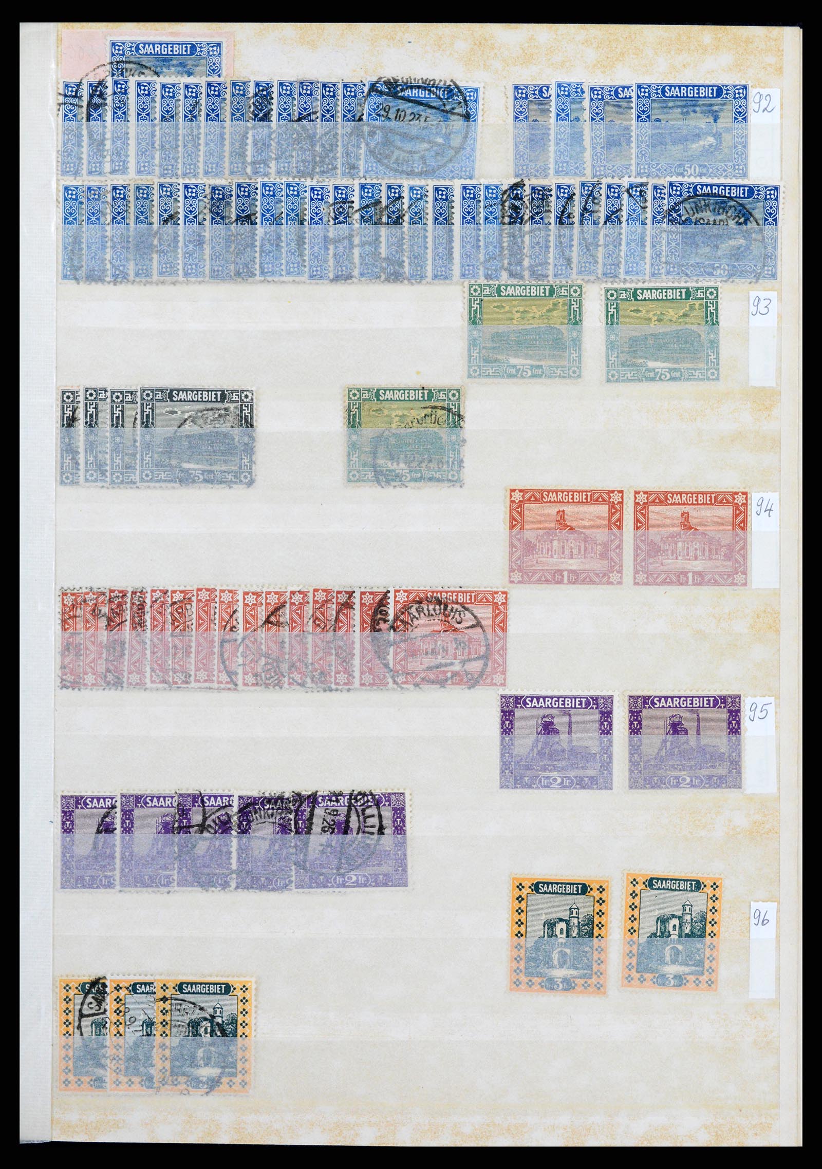 37534 021 - Postzegelverzameling 37534 Duitse gebieden en bezettingen 1920-1959.
