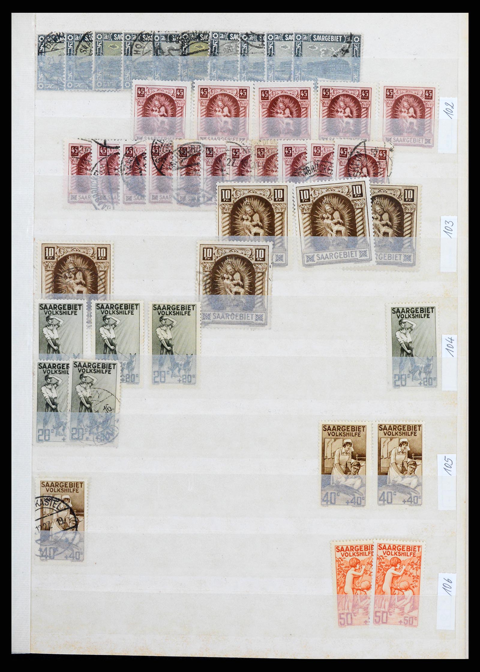 37534 023 - Postzegelverzameling 37534 Duitse gebieden en bezettingen 1920-1959.