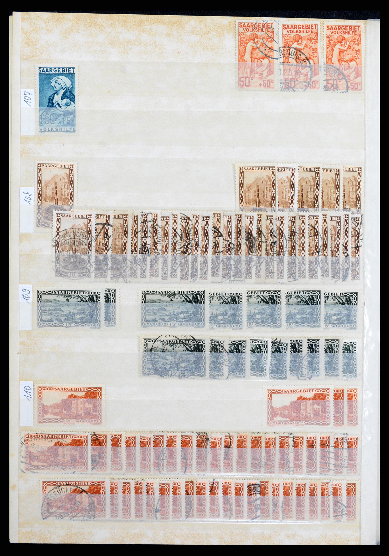 37534 024 - Postzegelverzameling 37534 Duitse gebieden en bezettingen 1920-1959.