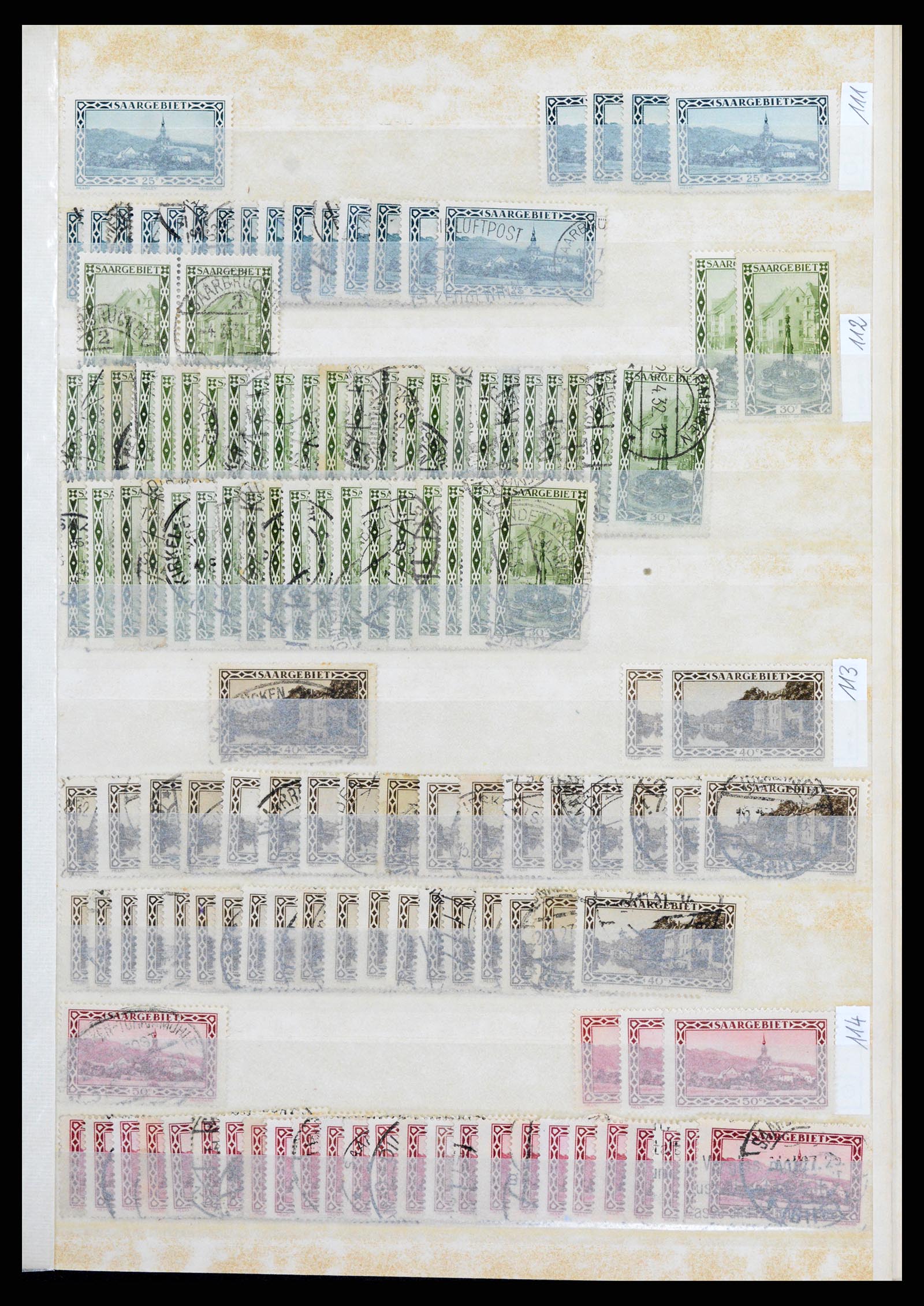 37534 025 - Postzegelverzameling 37534 Duitse gebieden en bezettingen 1920-1959.