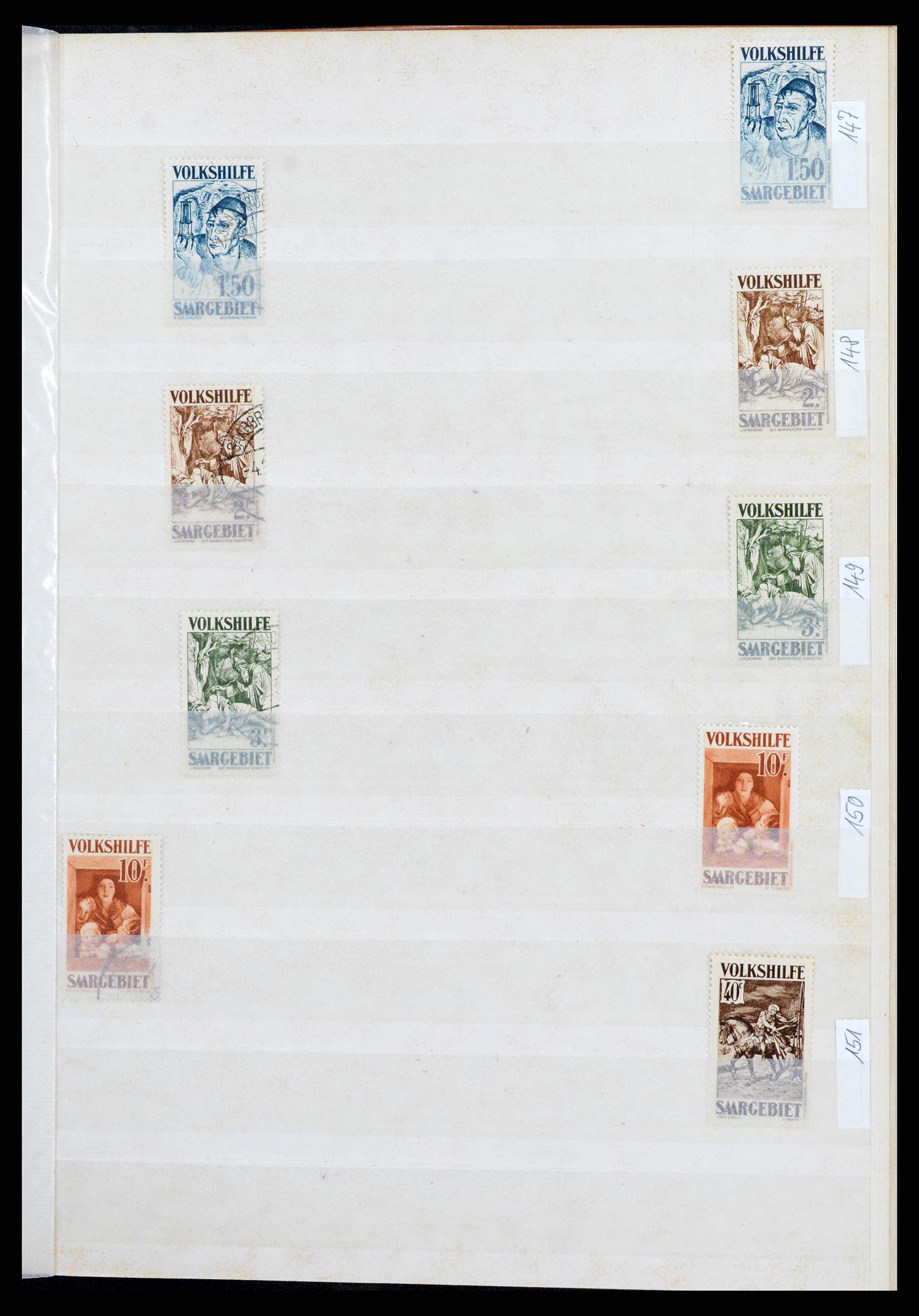 37534 033 - Postzegelverzameling 37534 Duitse gebieden en bezettingen 1920-1959.