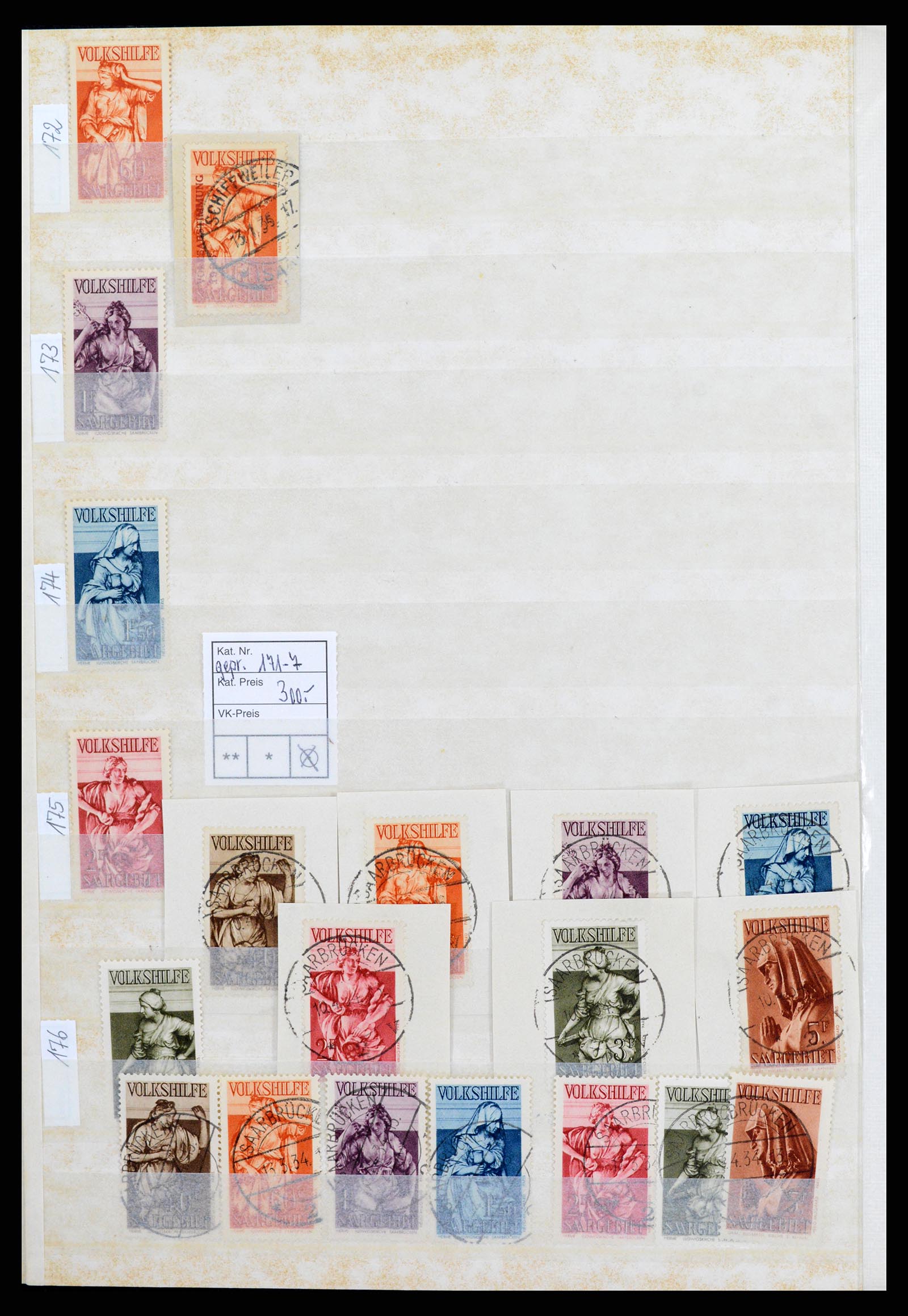 37534 038 - Postzegelverzameling 37534 Duitse gebieden en bezettingen 1920-1959.
