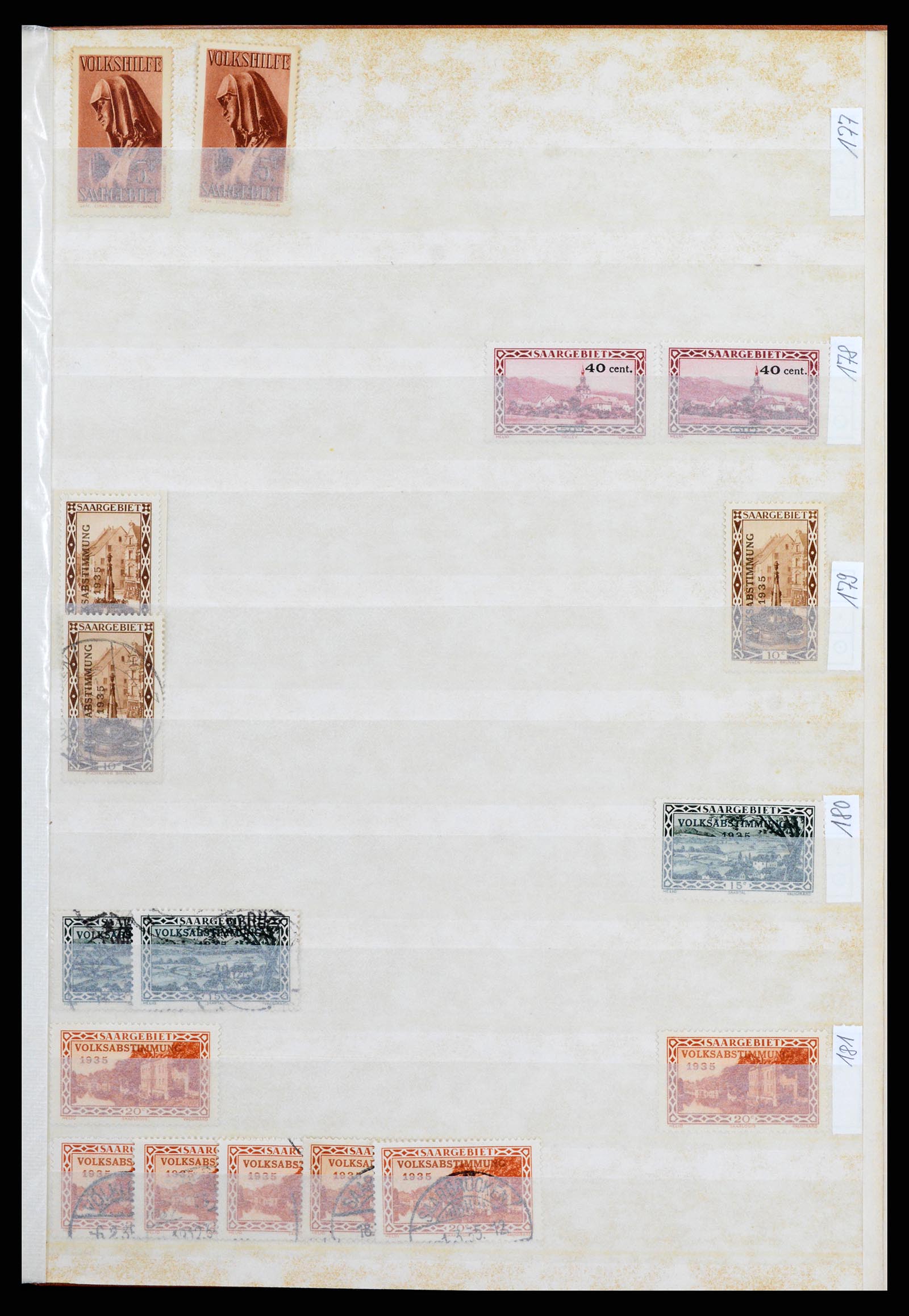 37534 039 - Postzegelverzameling 37534 Duitse gebieden en bezettingen 1920-1959.