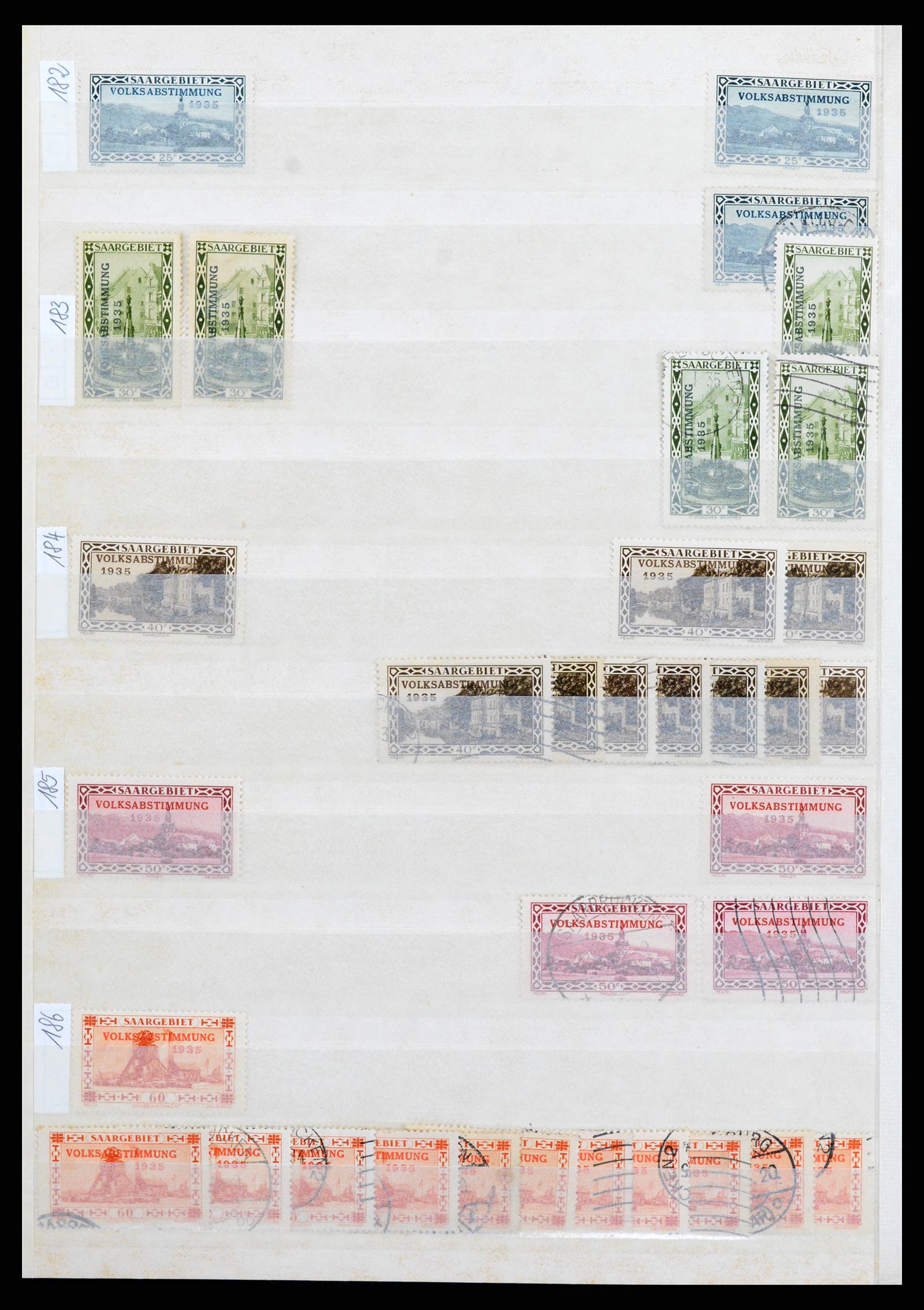 37534 040 - Postzegelverzameling 37534 Duitse gebieden en bezettingen 1920-1959.