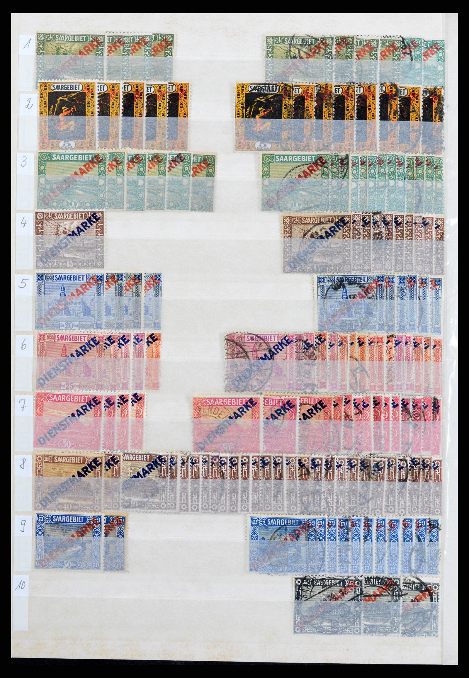37534 044 - Postzegelverzameling 37534 Duitse gebieden en bezettingen 1920-1959.