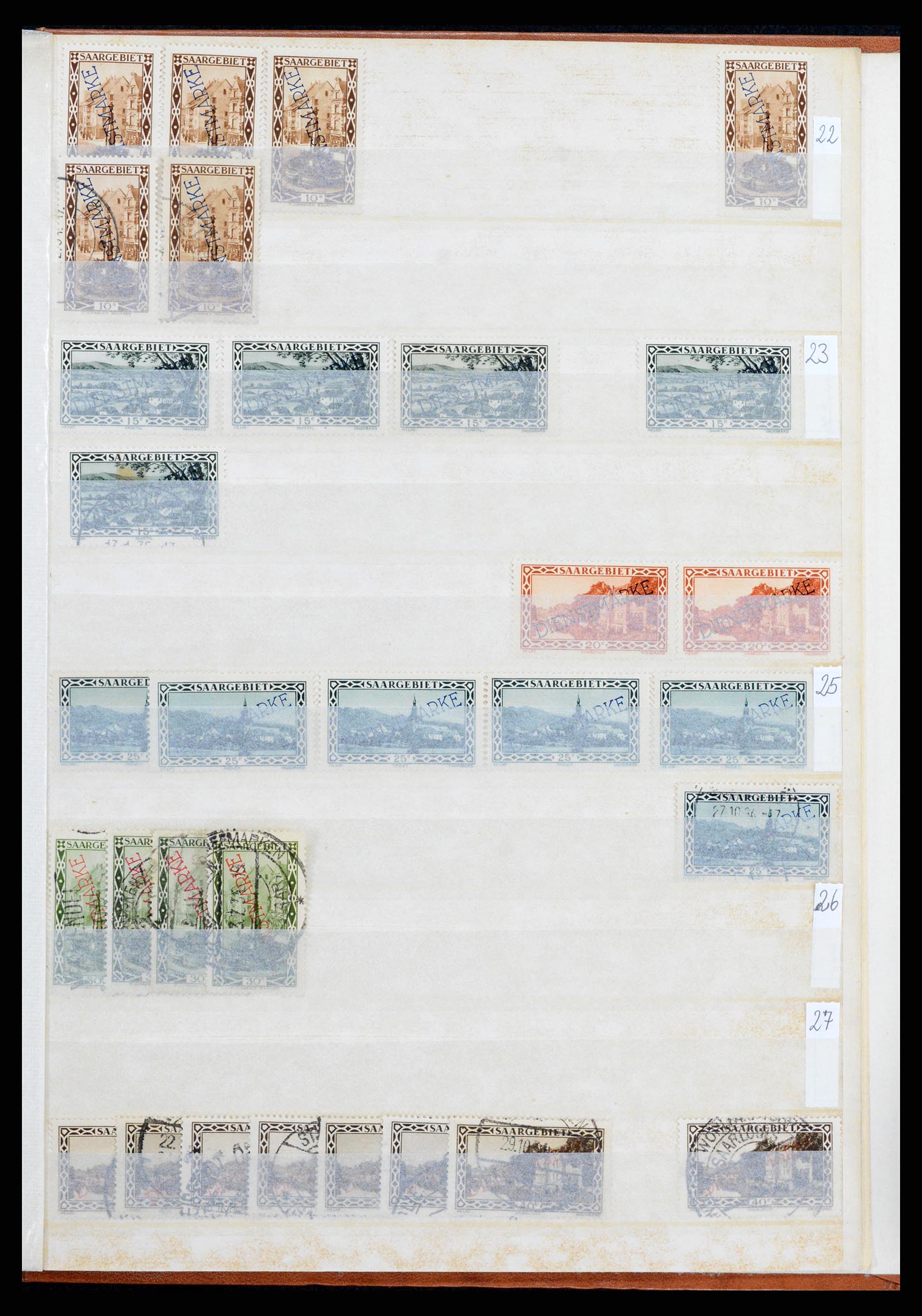 37534 047 - Postzegelverzameling 37534 Duitse gebieden en bezettingen 1920-1959.