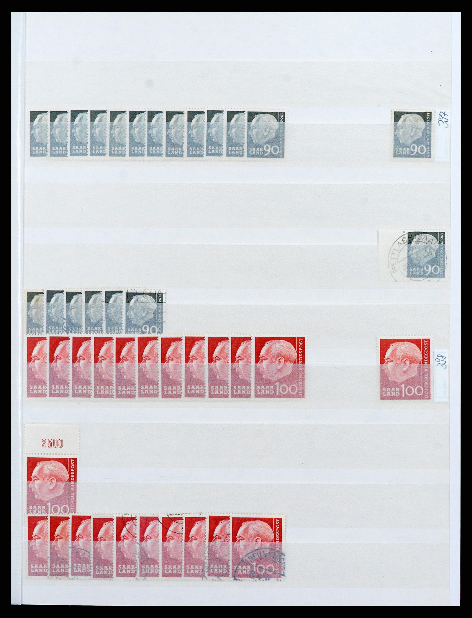 37534 073 - Postzegelverzameling 37534 Duitse gebieden en bezettingen 1920-1959.