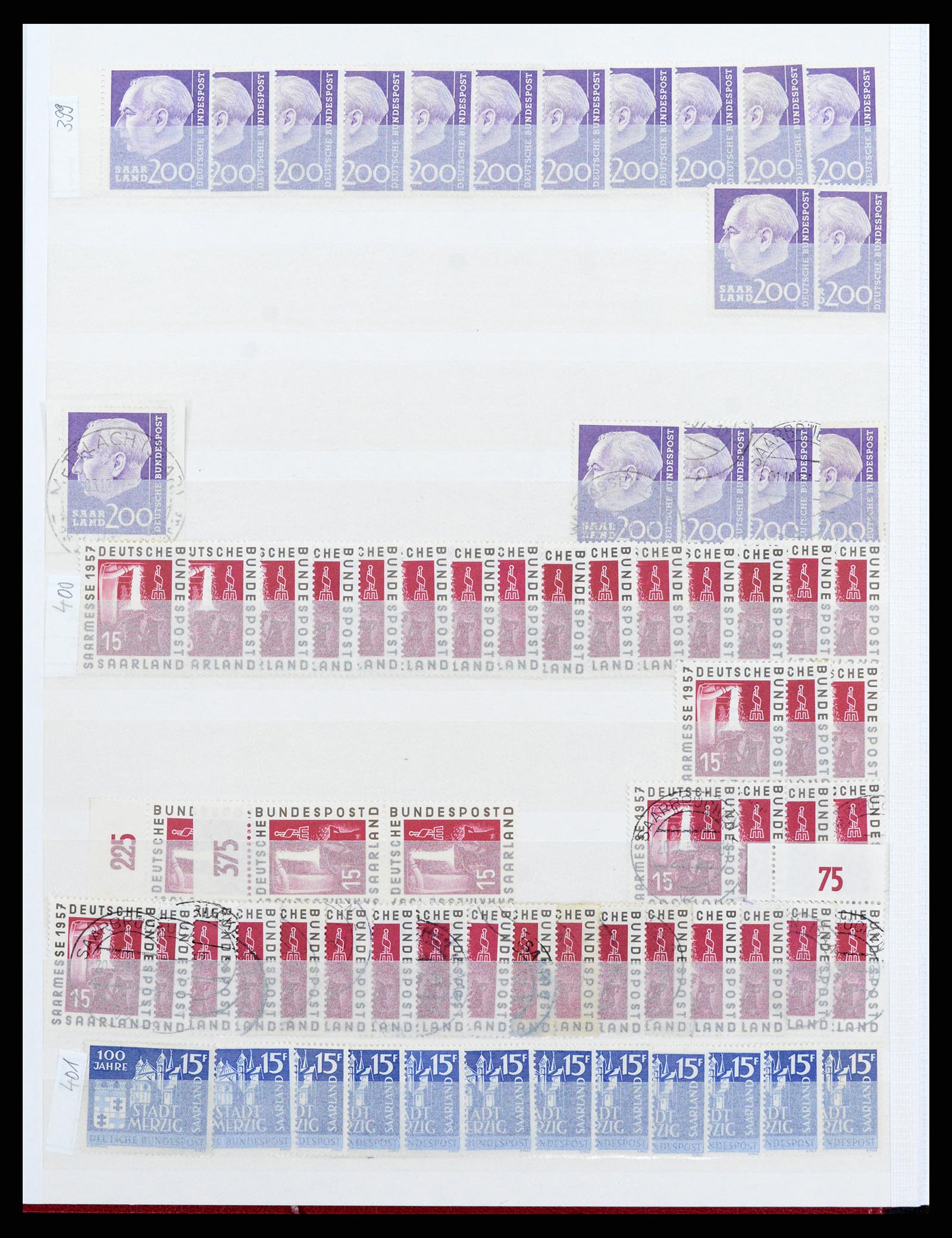 37534 074 - Postzegelverzameling 37534 Duitse gebieden en bezettingen 1920-1959.