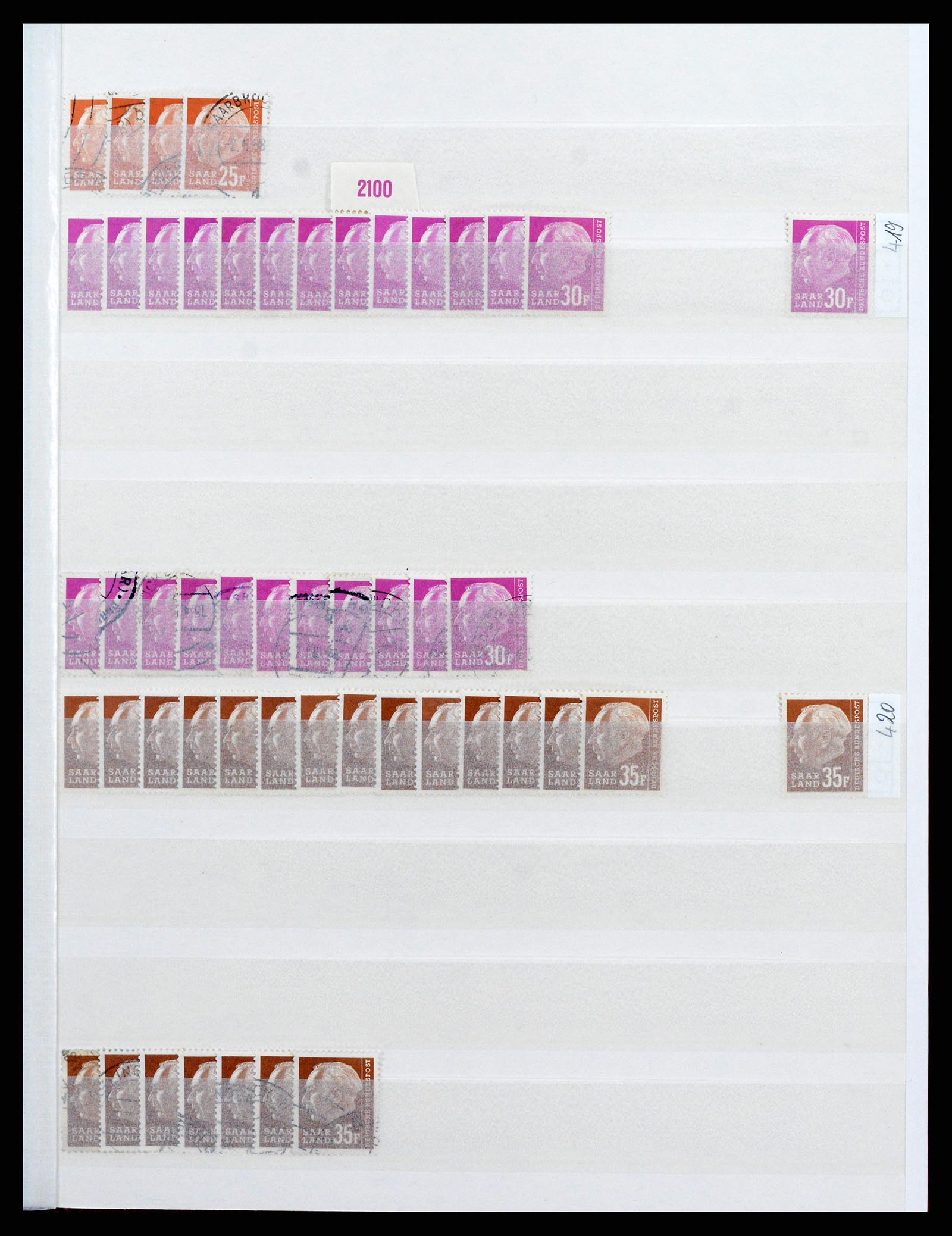 37534 083 - Postzegelverzameling 37534 Duitse gebieden en bezettingen 1920-1959.