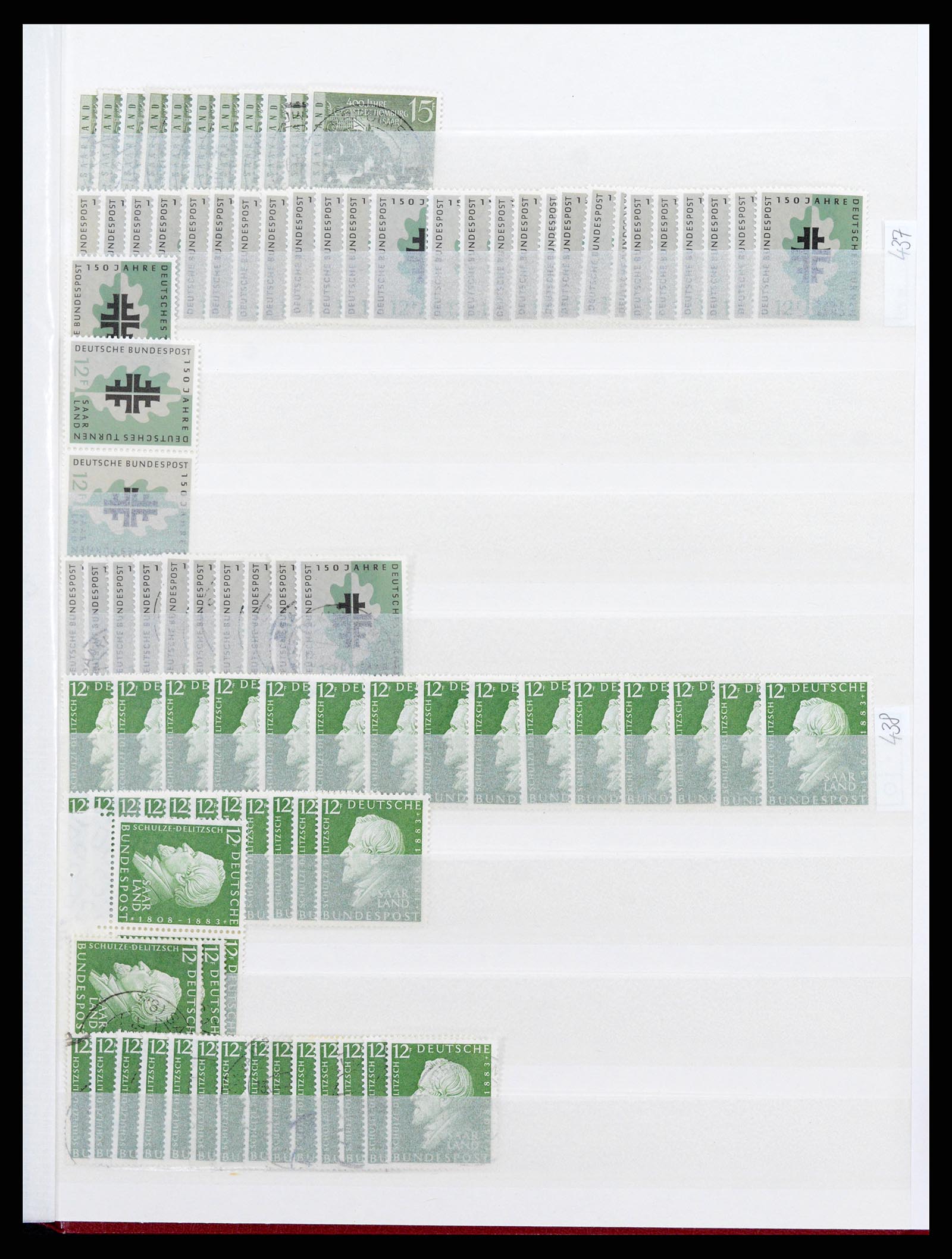 37534 091 - Postzegelverzameling 37534 Duitse gebieden en bezettingen 1920-1959.