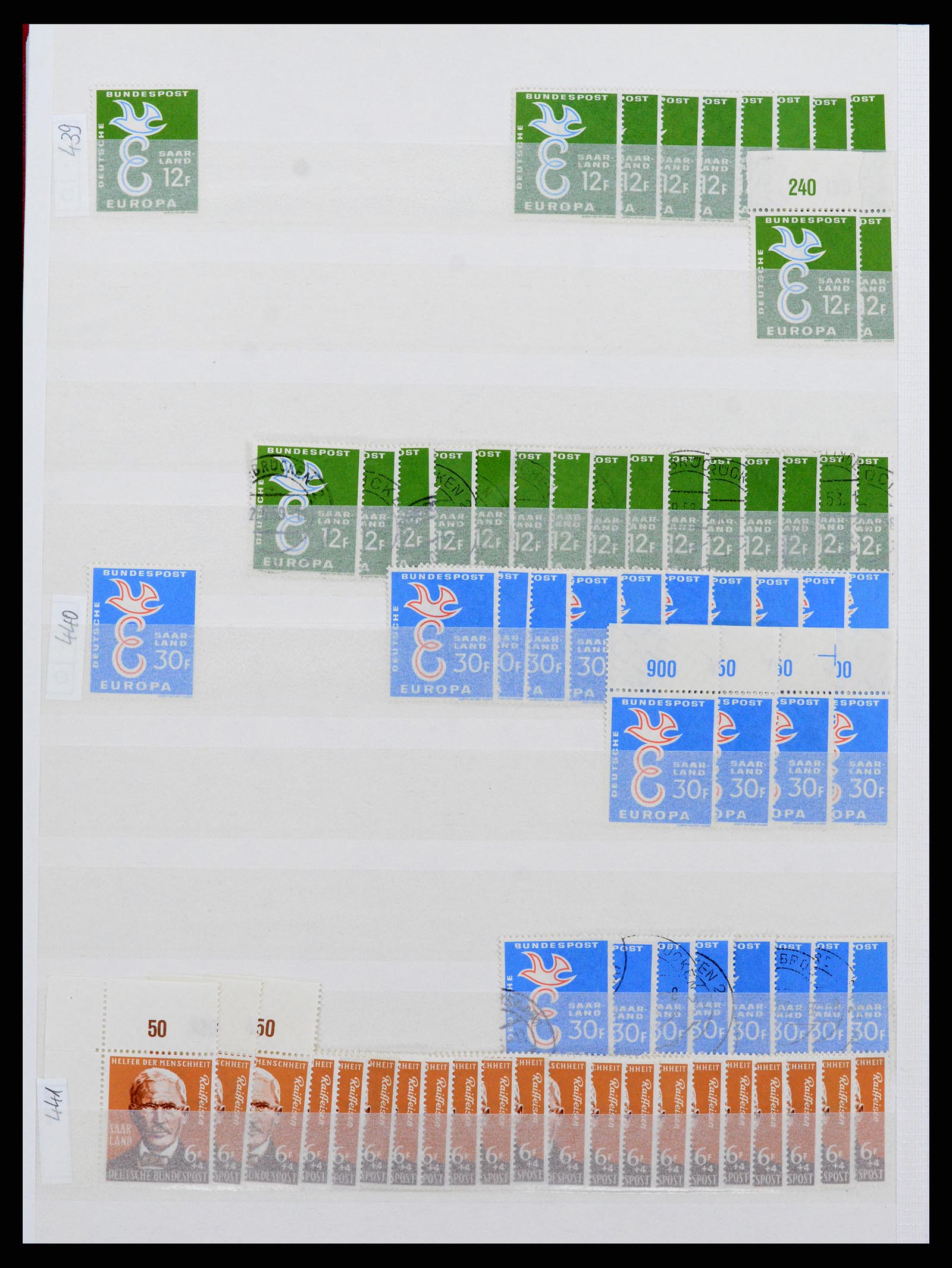 37534 092 - Postzegelverzameling 37534 Duitse gebieden en bezettingen 1920-1959.