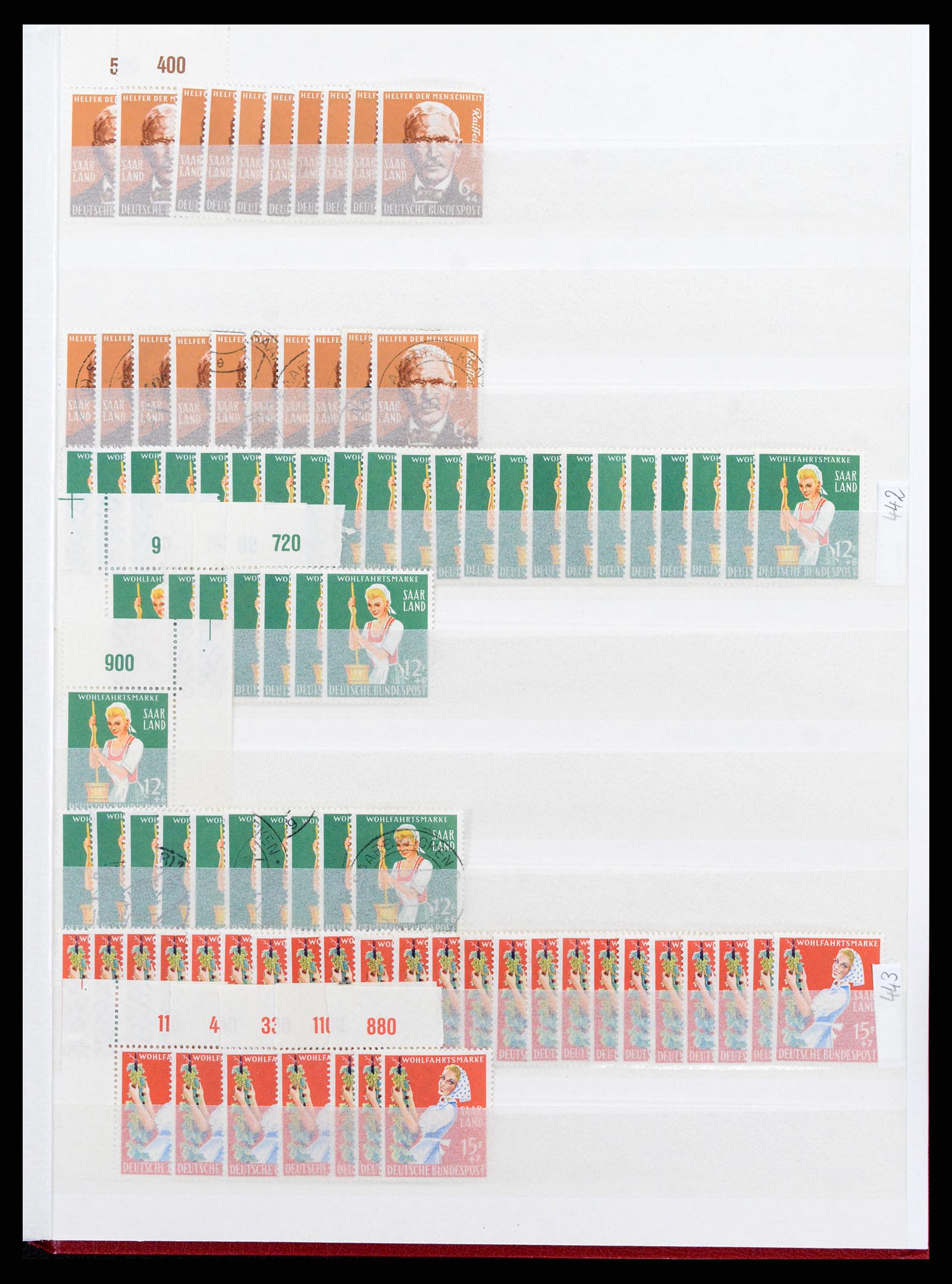 37534 093 - Postzegelverzameling 37534 Duitse gebieden en bezettingen 1920-1959.