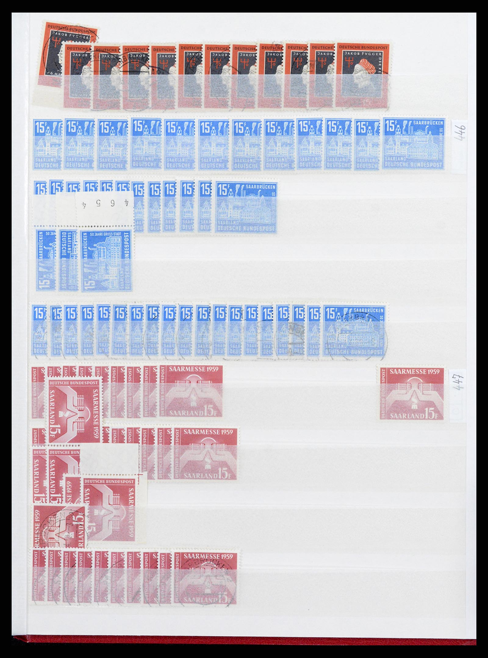 37534 095 - Postzegelverzameling 37534 Duitse gebieden en bezettingen 1920-1959.