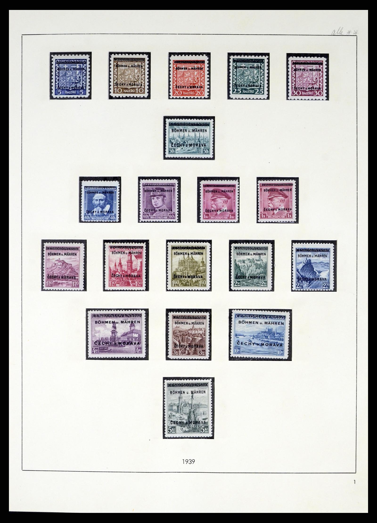 37535 001 - Postzegelverzameling 37535 Duitse bezetting 2e wereldoorlog 1939-1945
