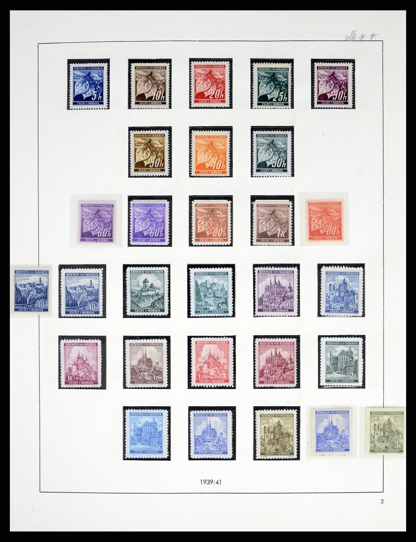 37535 003 - Stamp collection 37535 German occupation second worldwar 1939-1945.