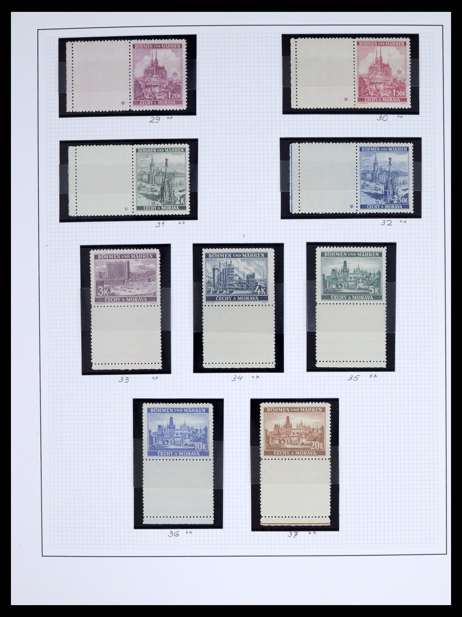 37535 006 - Stamp collection 37535 German occupation second worldwar 1939-1945.