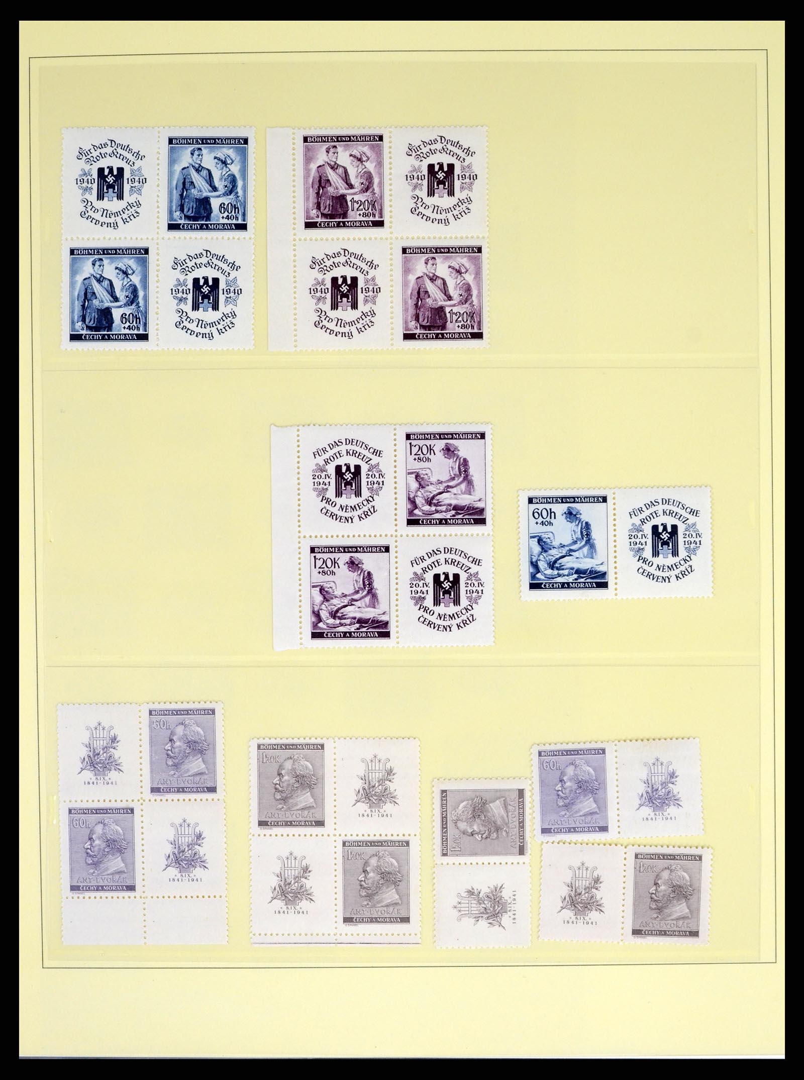 37535 011 - Stamp collection 37535 German occupation second worldwar 1939-1945.