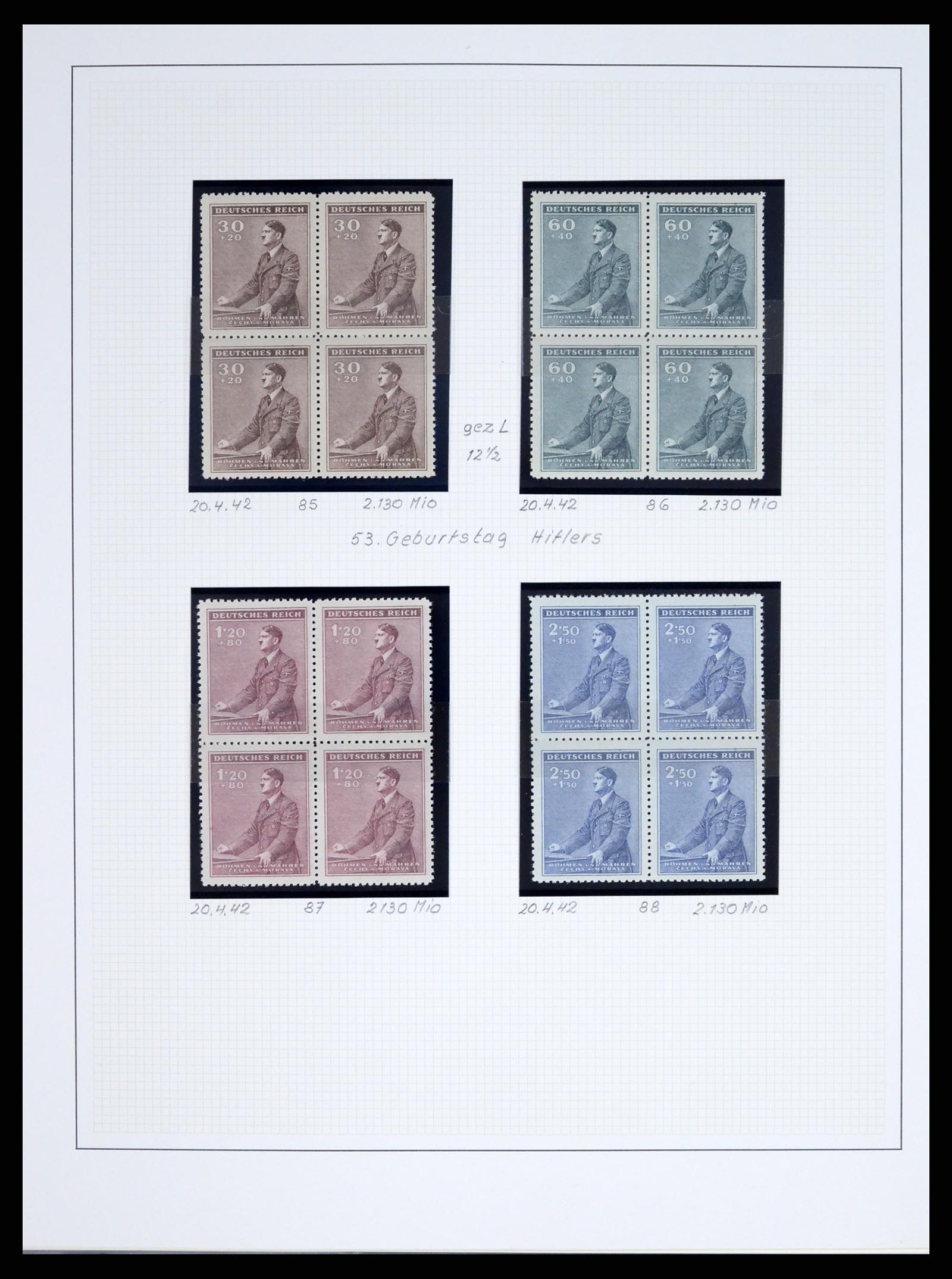 37535 015 - Postzegelverzameling 37535 Duitse bezetting 2e wereldoorlog 1939-1945