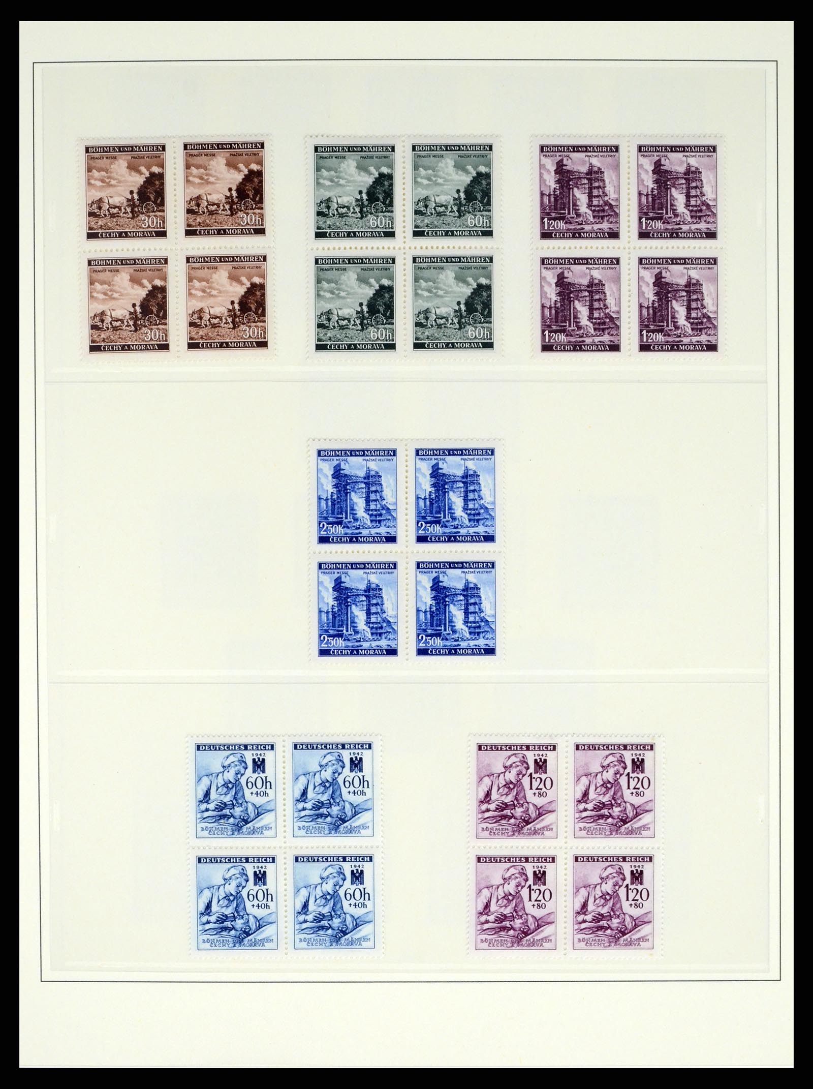 37535 017 - Stamp collection 37535 German occupation second worldwar 1939-1945.
