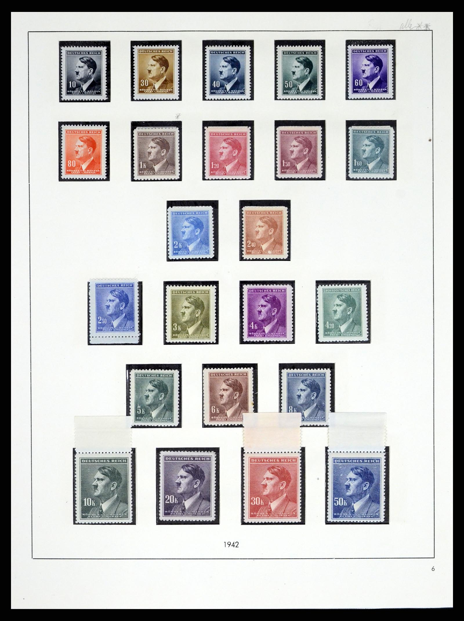 37535 018 - Stamp collection 37535 German occupation second worldwar 1939-1945.