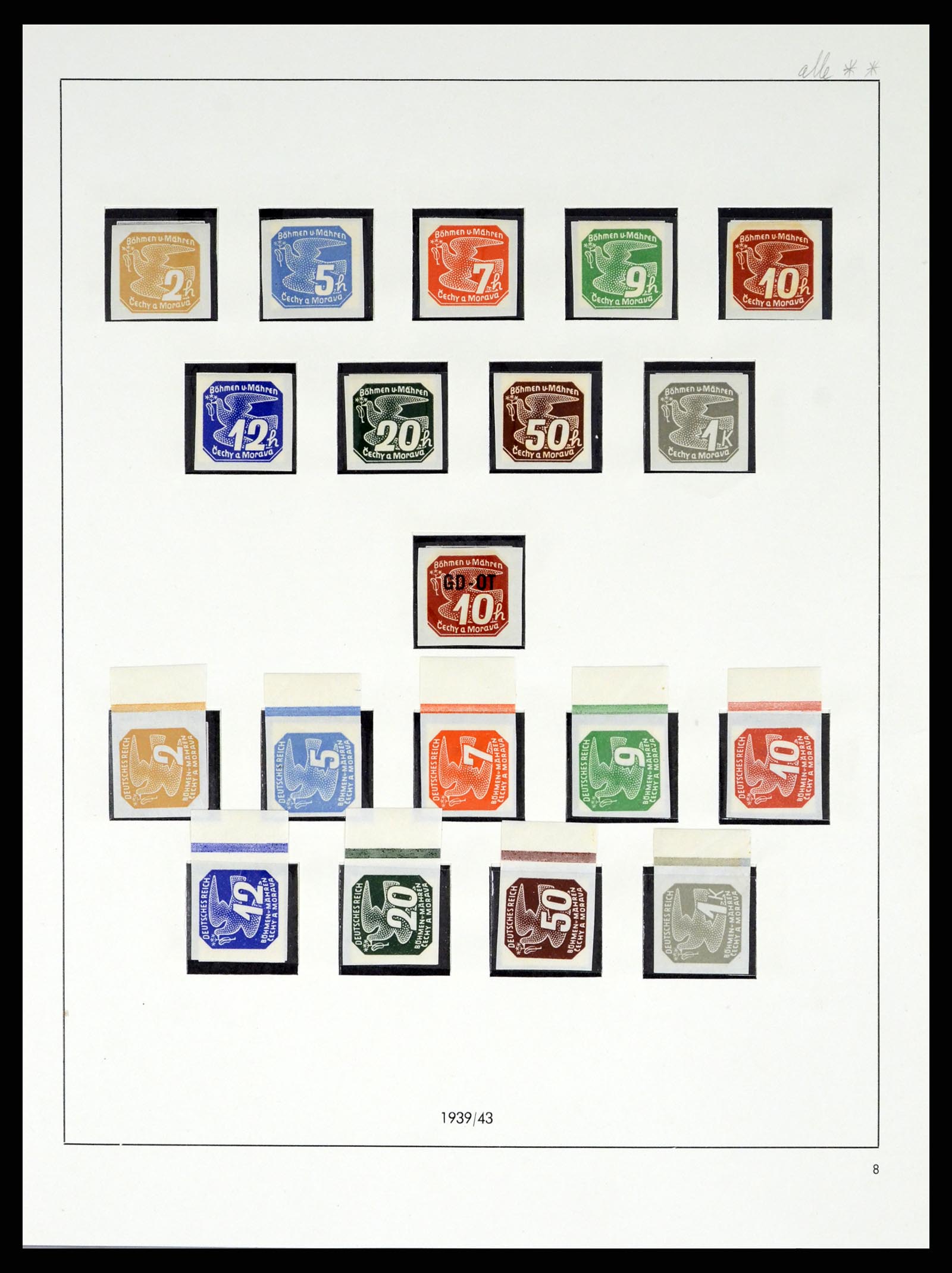 37535 026 - Stamp collection 37535 German occupation second worldwar 1939-1945.