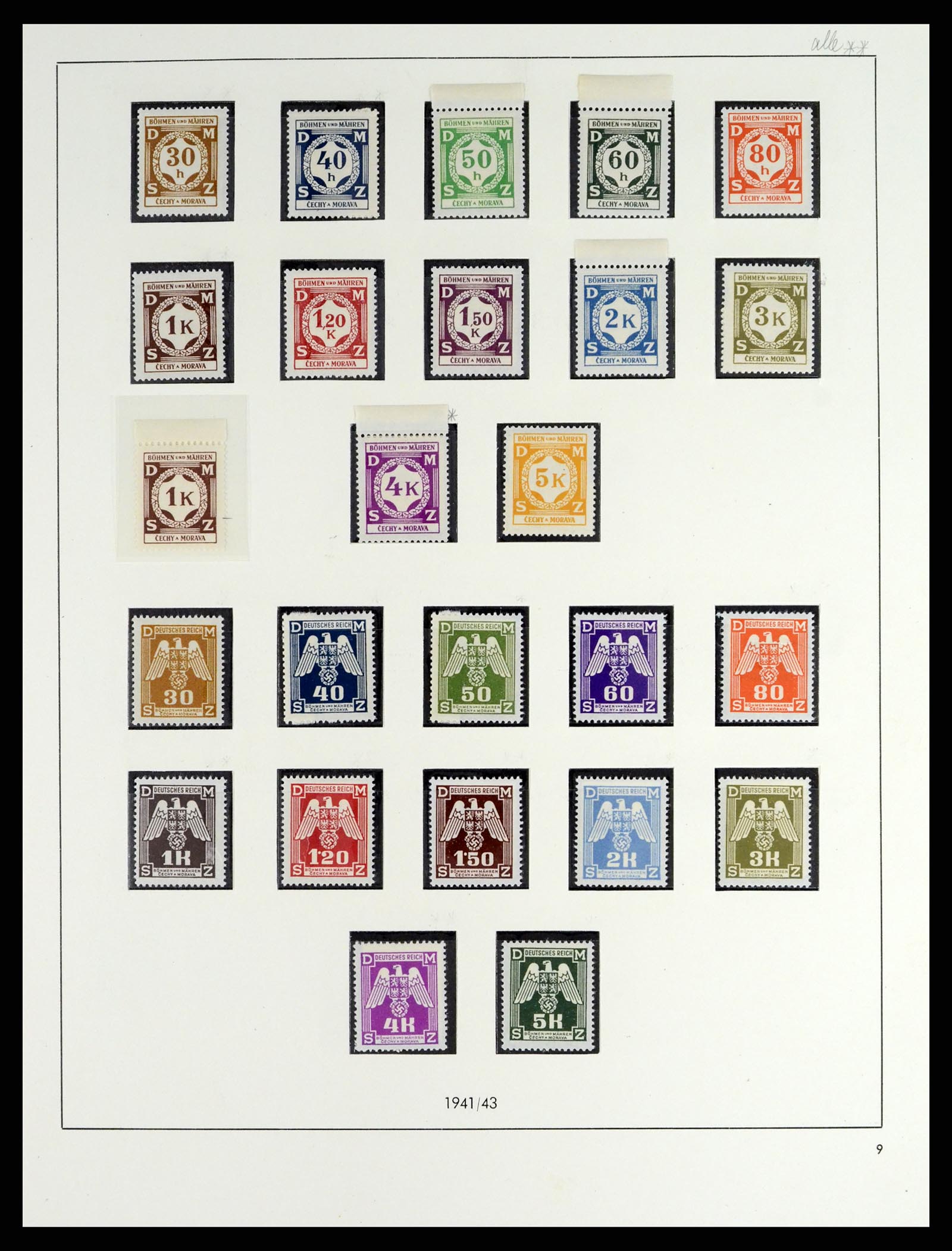 37535 035 - Stamp collection 37535 German occupation second worldwar 1939-1945.