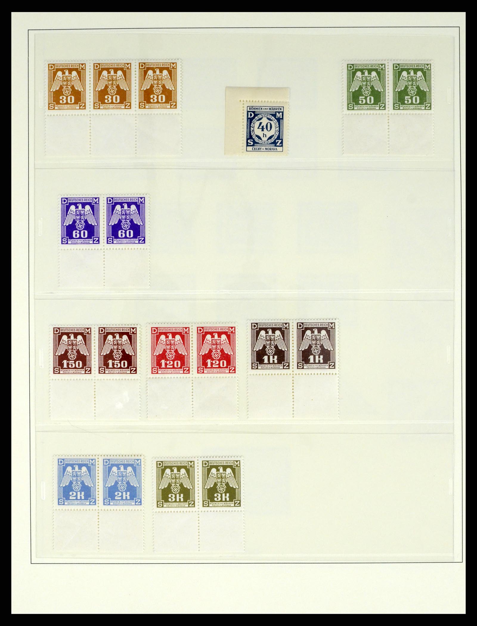 37535 036 - Postzegelverzameling 37535 Duitse bezetting 2e wereldoorlog 1939-1945