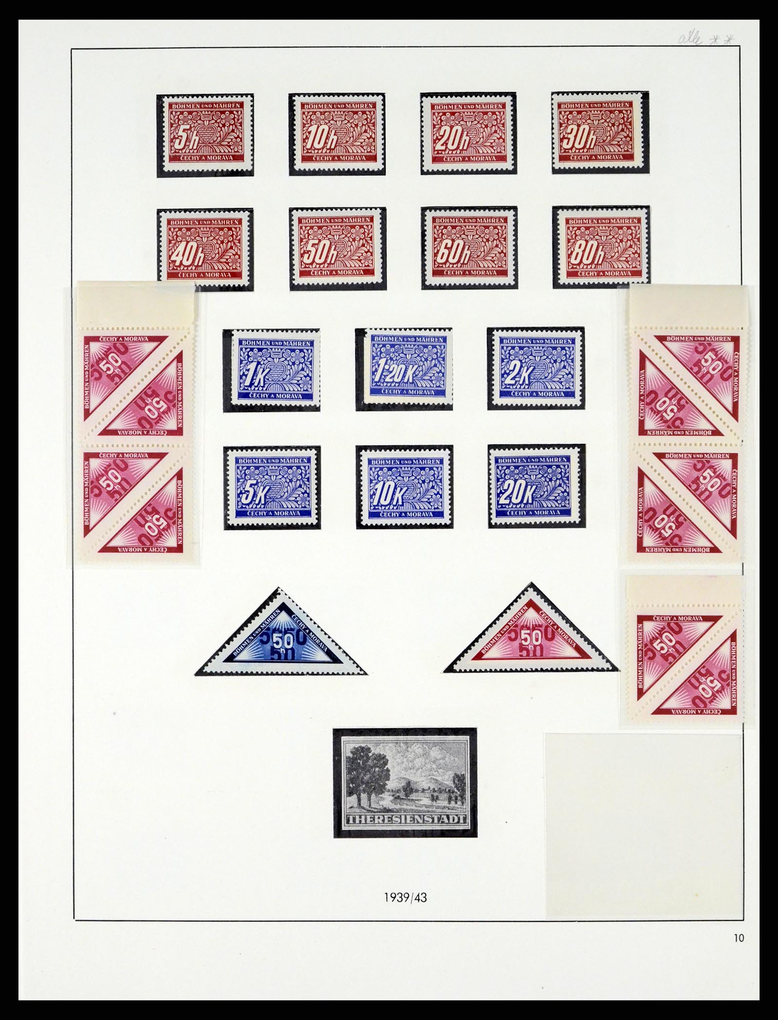 37535 037 - Stamp collection 37535 German occupation second worldwar 1939-1945.
