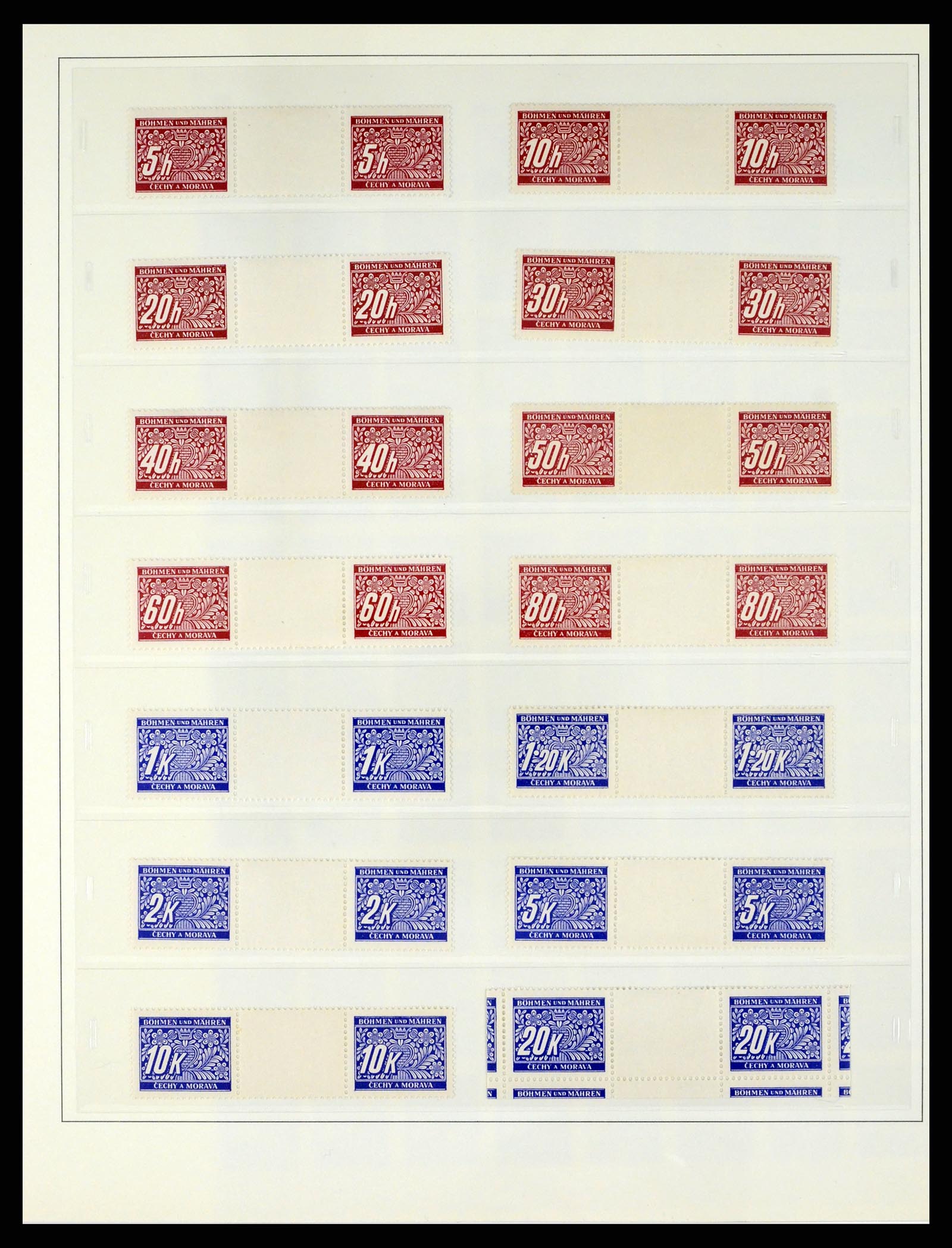 37535 038 - Postzegelverzameling 37535 Duitse bezetting 2e wereldoorlog 1939-1945