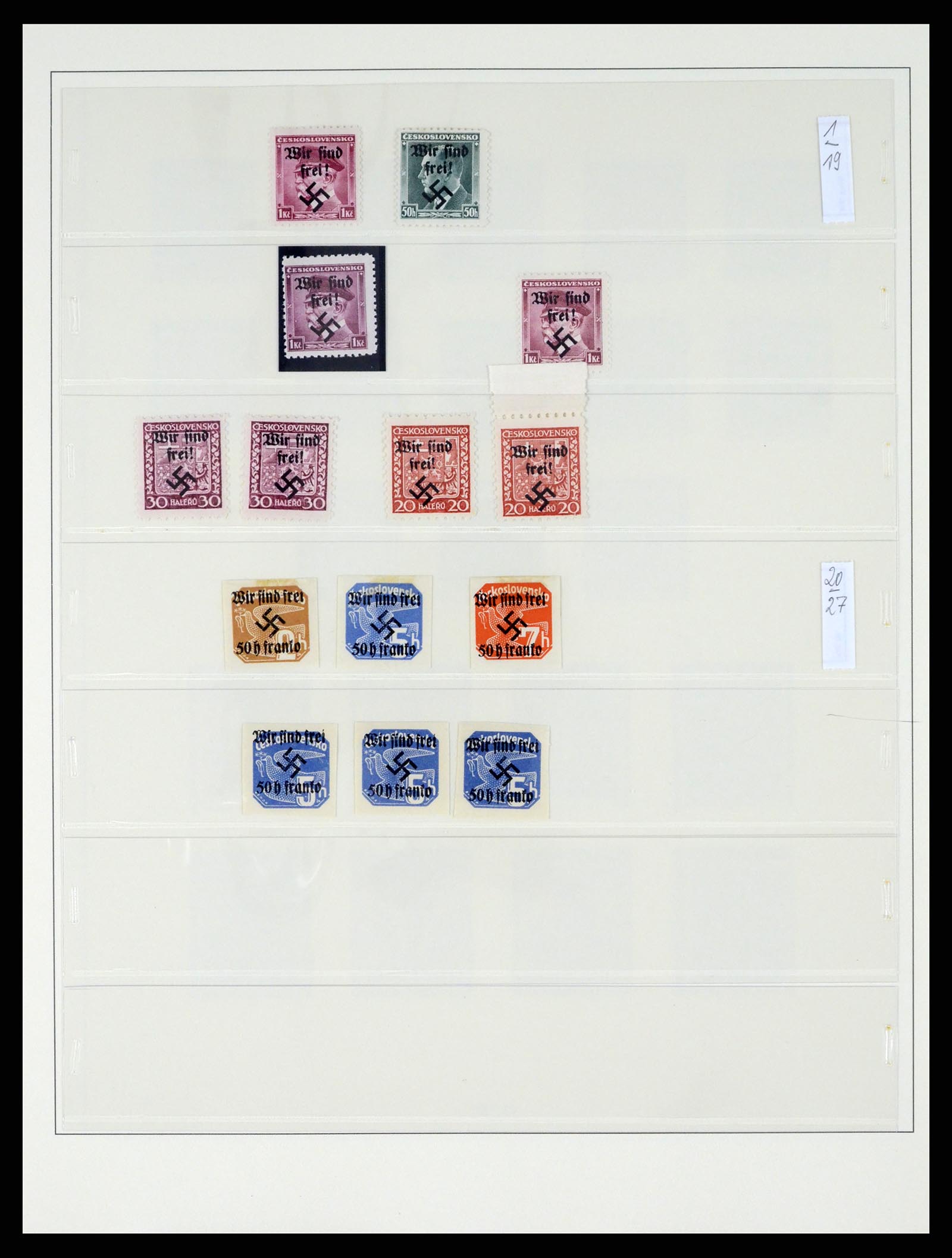 37535 041 - Postzegelverzameling 37535 Duitse bezetting 2e wereldoorlog 1939-1945