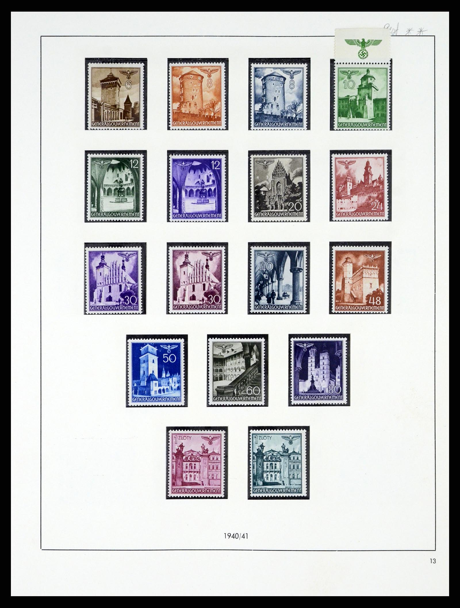 37535 044 - Stamp collection 37535 German occupation second worldwar 1939-1945.