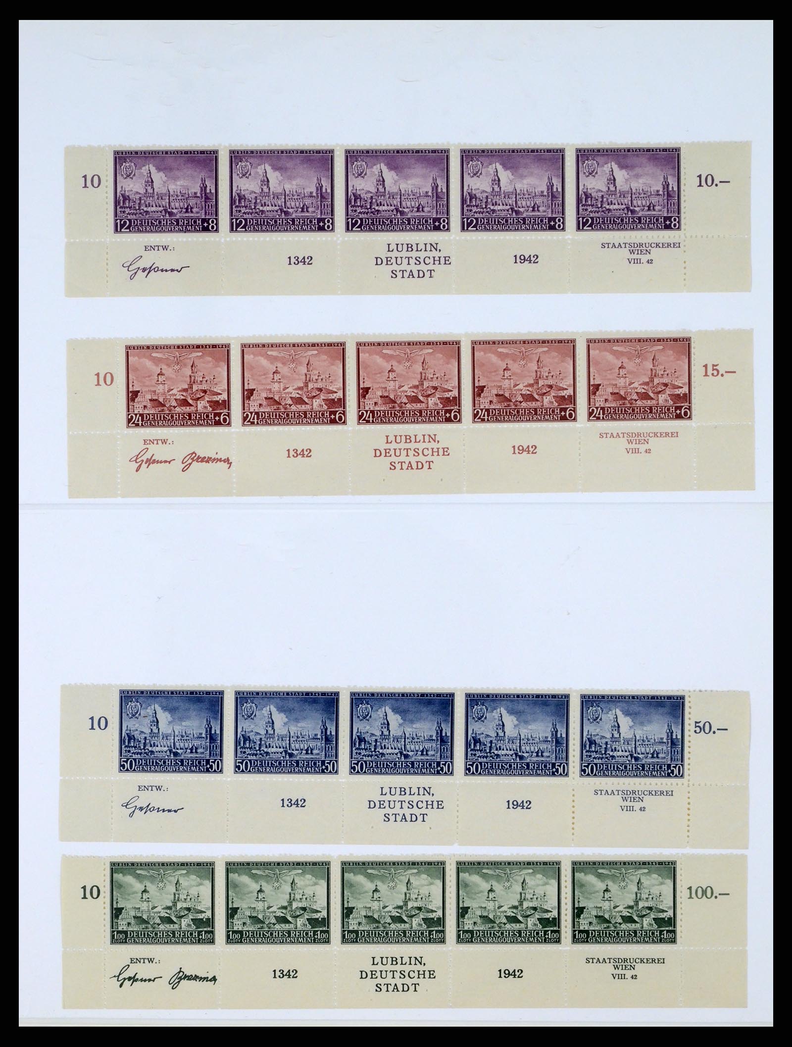 37535 047 - Postzegelverzameling 37535 Duitse bezetting 2e wereldoorlog 1939-1945