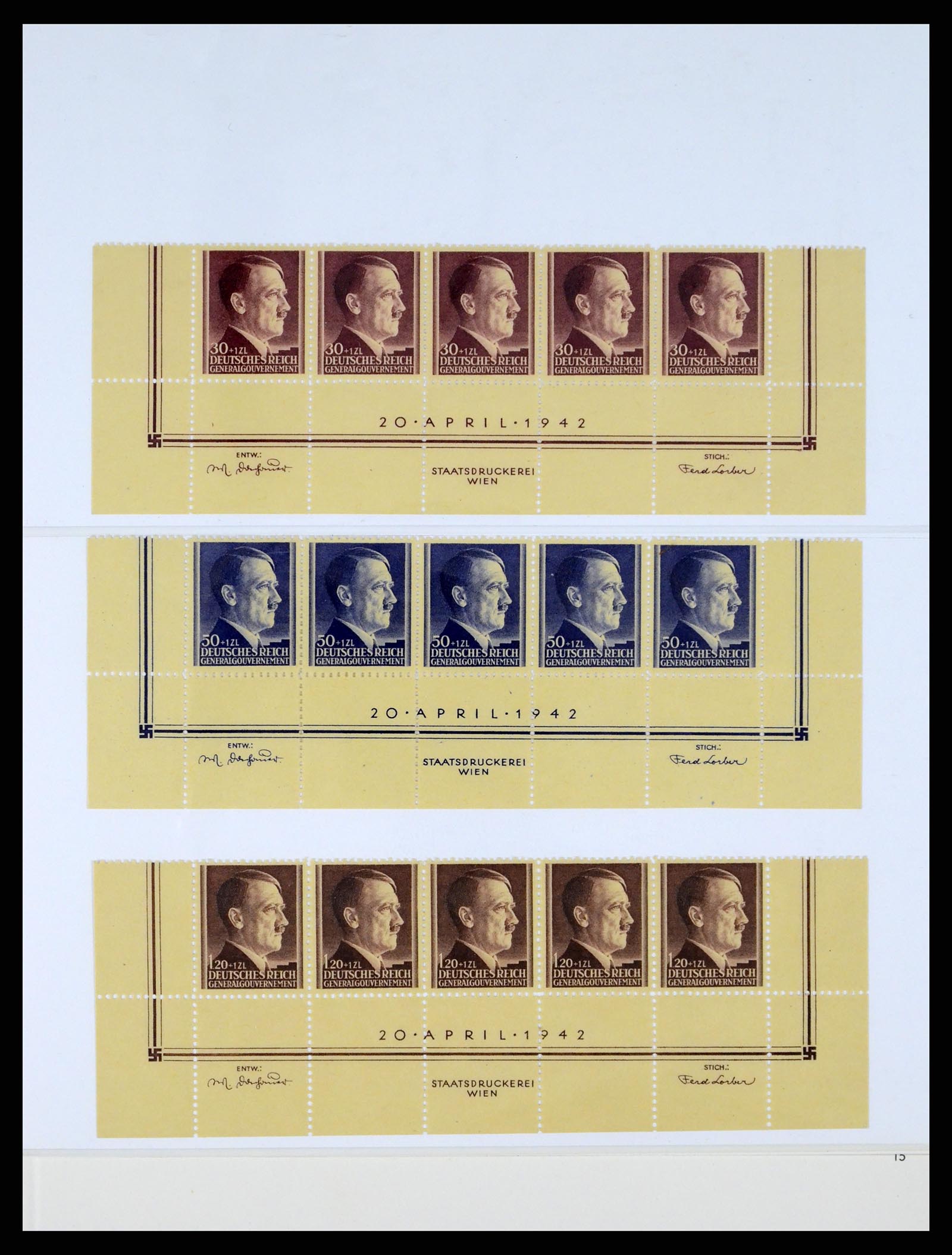 37535 048 - Stamp collection 37535 German occupation second worldwar 1939-1945.