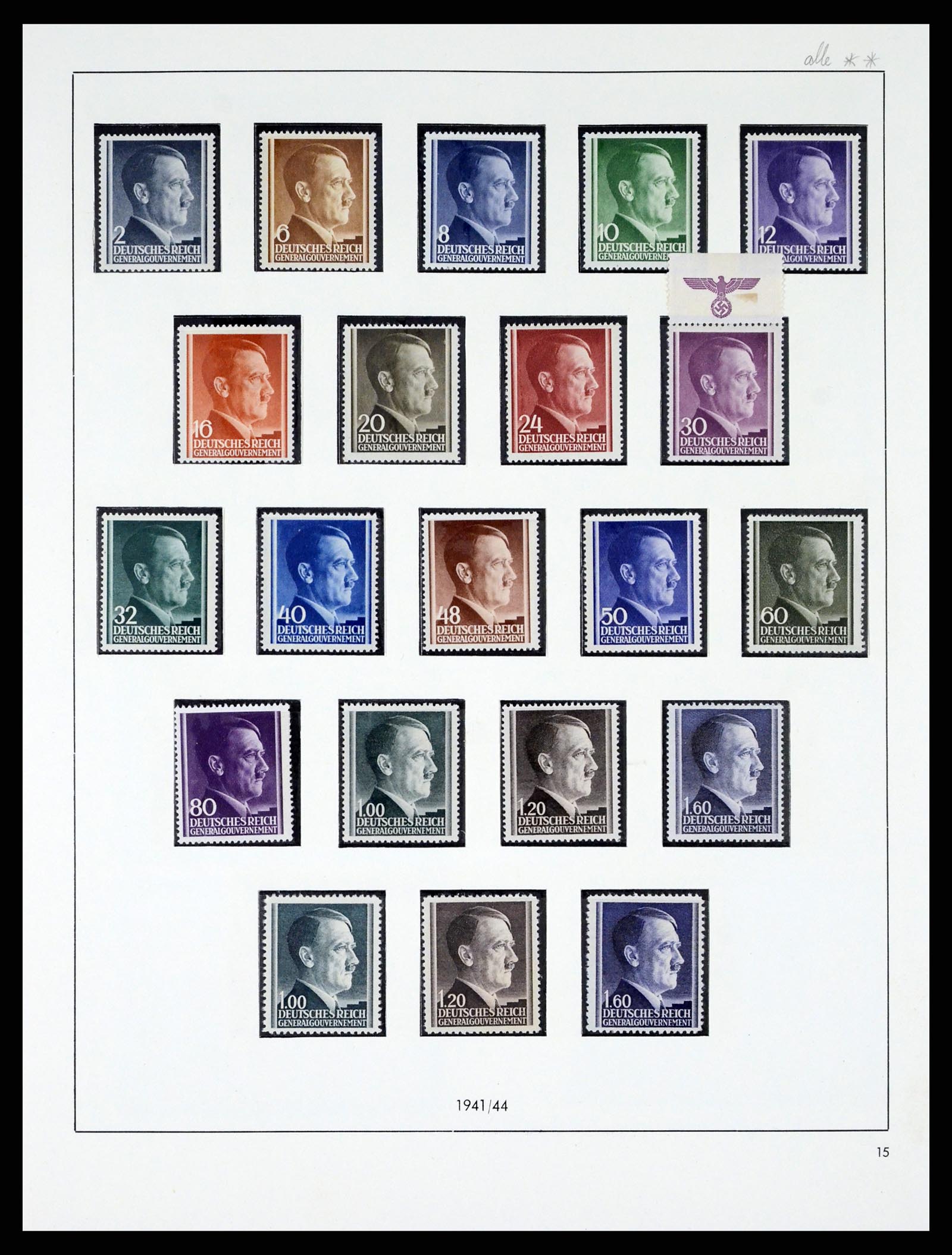 37535 049 - Stamp collection 37535 German occupation second worldwar 1939-1945.