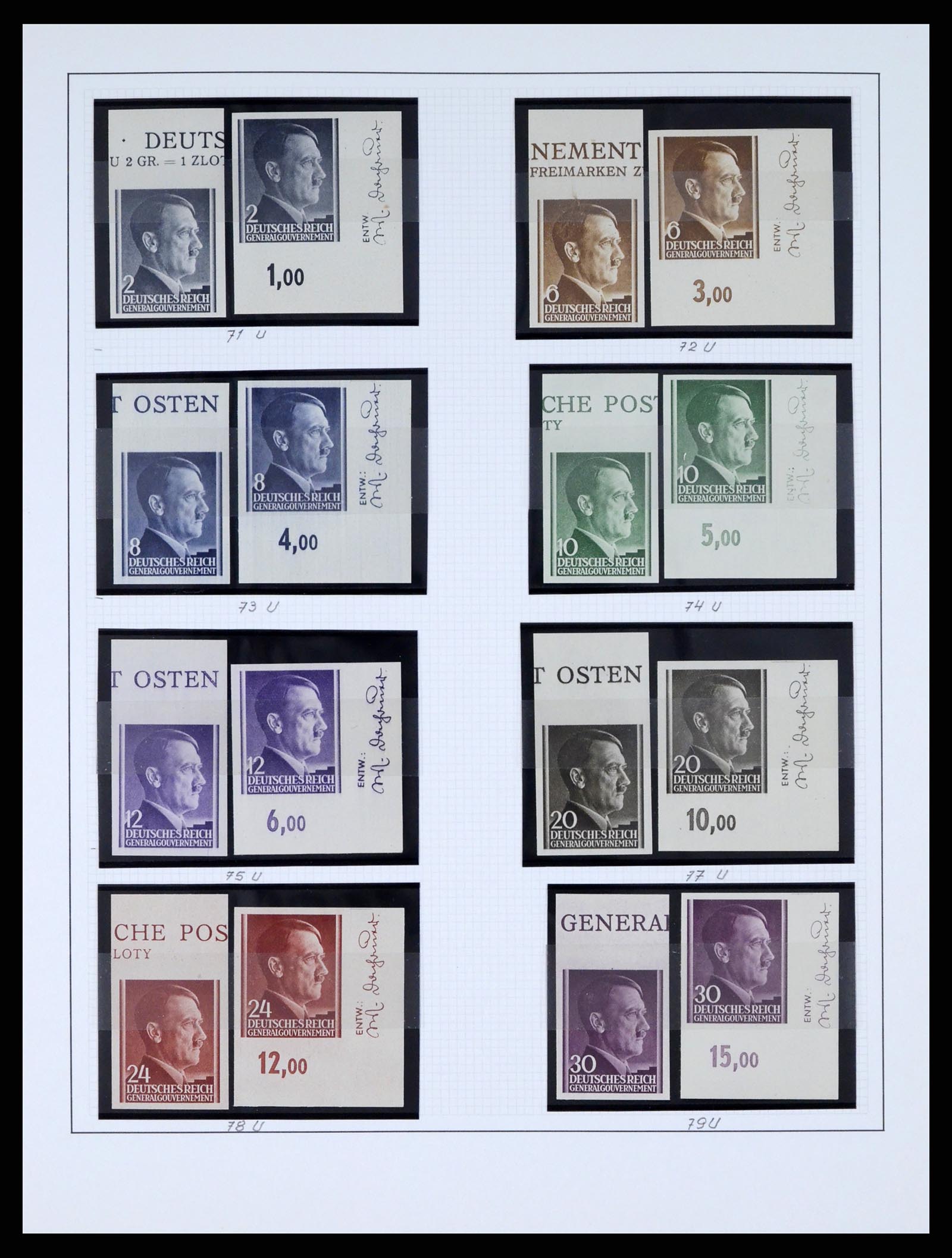 37535 050 - Stamp collection 37535 German occupation second worldwar 1939-1945.