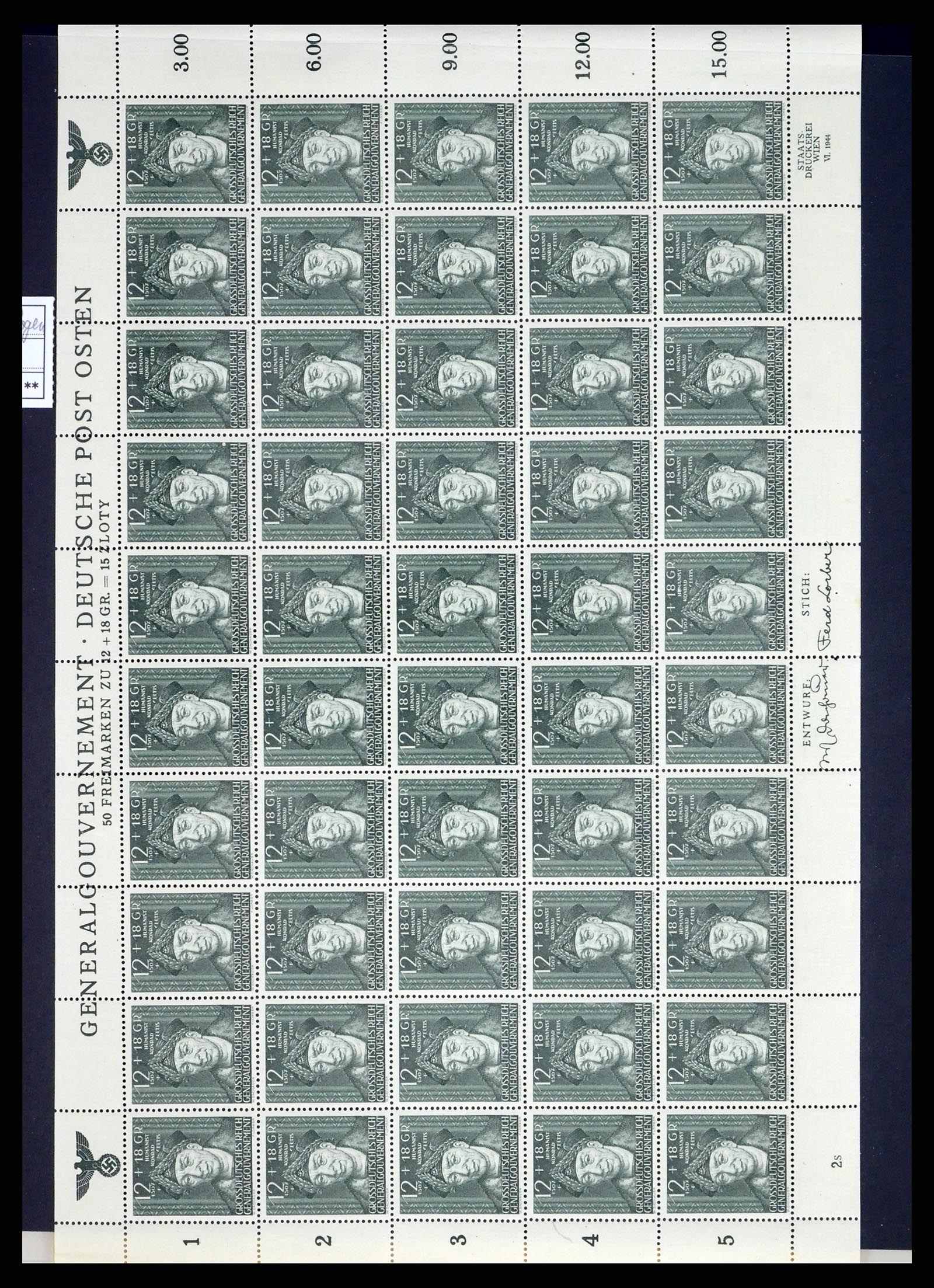 37535 057 - Stamp collection 37535 German occupation second worldwar 1939-1945.