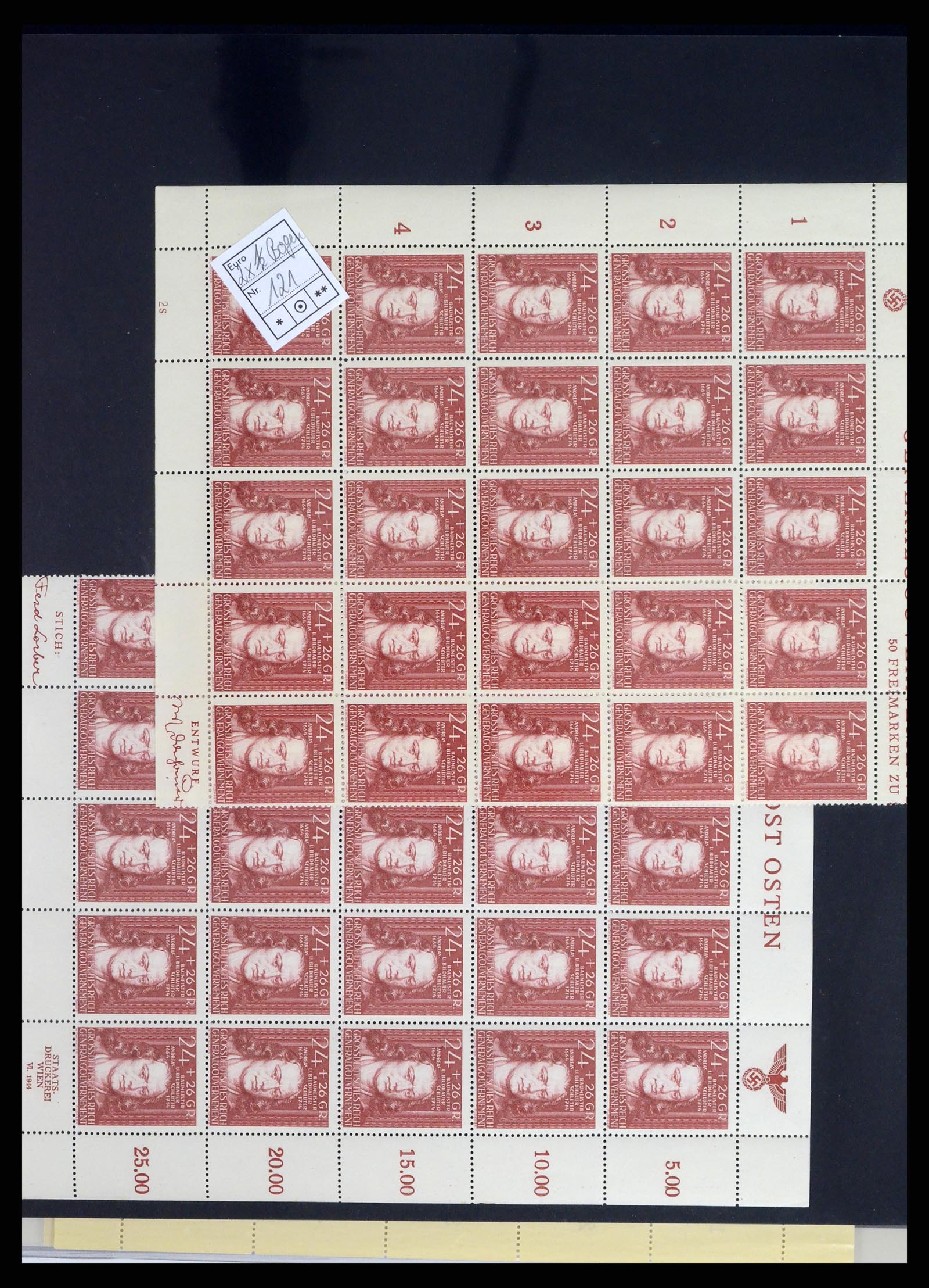 37535 058 - Stamp collection 37535 German occupation second worldwar 1939-1945.