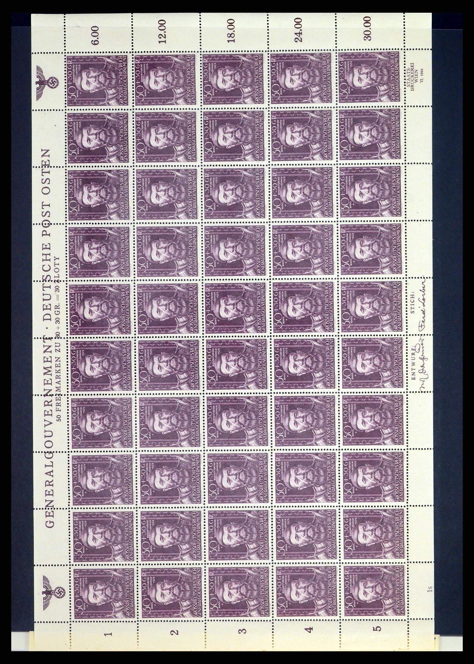 37535 059 - Stamp collection 37535 German occupation second worldwar 1939-1945.