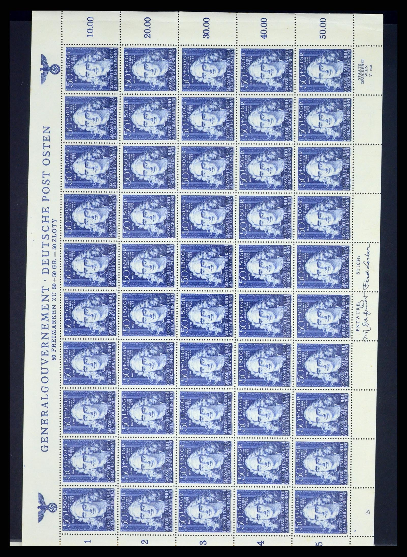37535 060 - Postzegelverzameling 37535 Duitse bezetting 2e wereldoorlog 1939-1945
