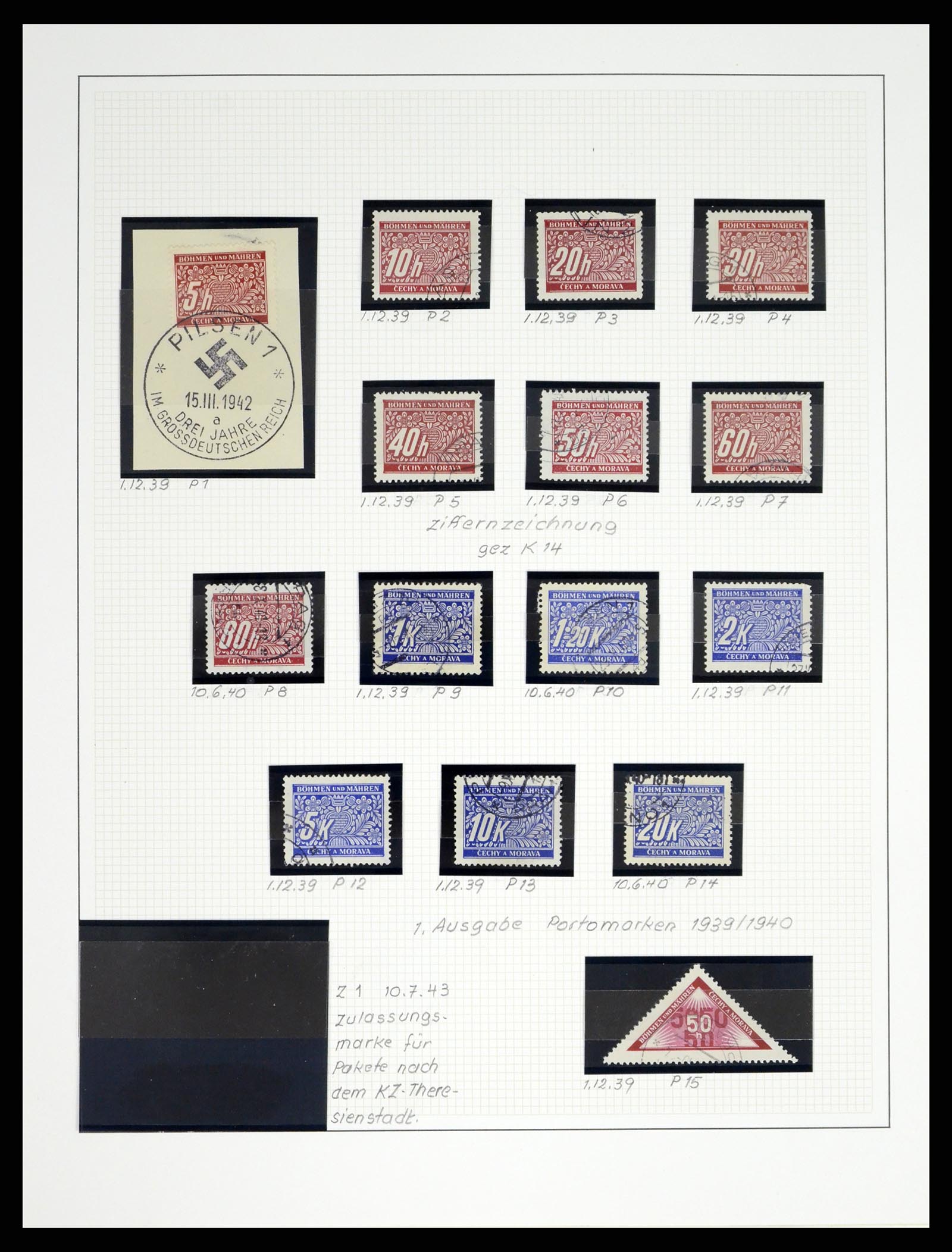 37535 161 - Stamp collection 37535 German occupation second worldwar 1939-1945.