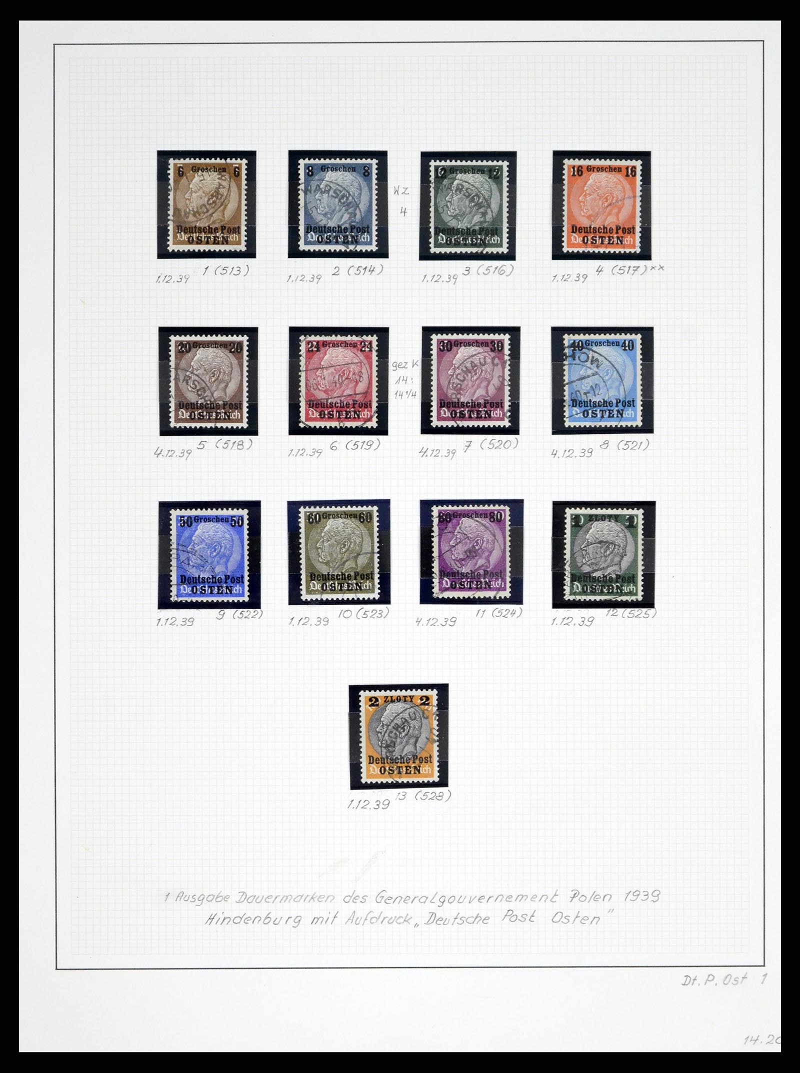 37535 163 - Stamp collection 37535 German occupation second worldwar 1939-1945.