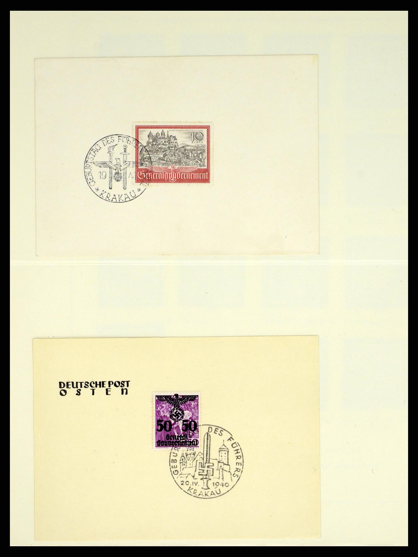 37535 166 - Stamp collection 37535 German occupation second worldwar 1939-1945.