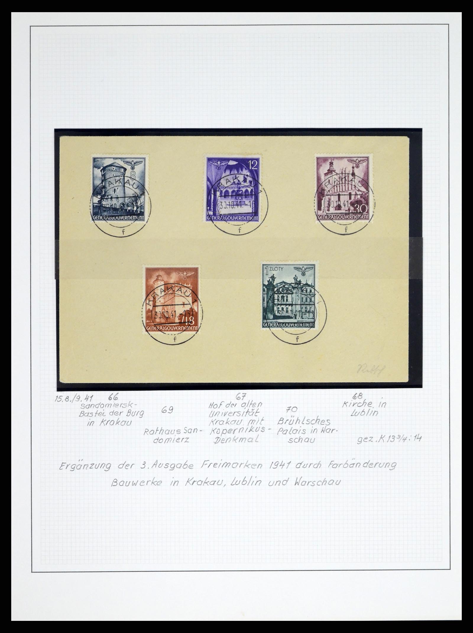 37535 168 - Stamp collection 37535 German occupation second worldwar 1939-1945.