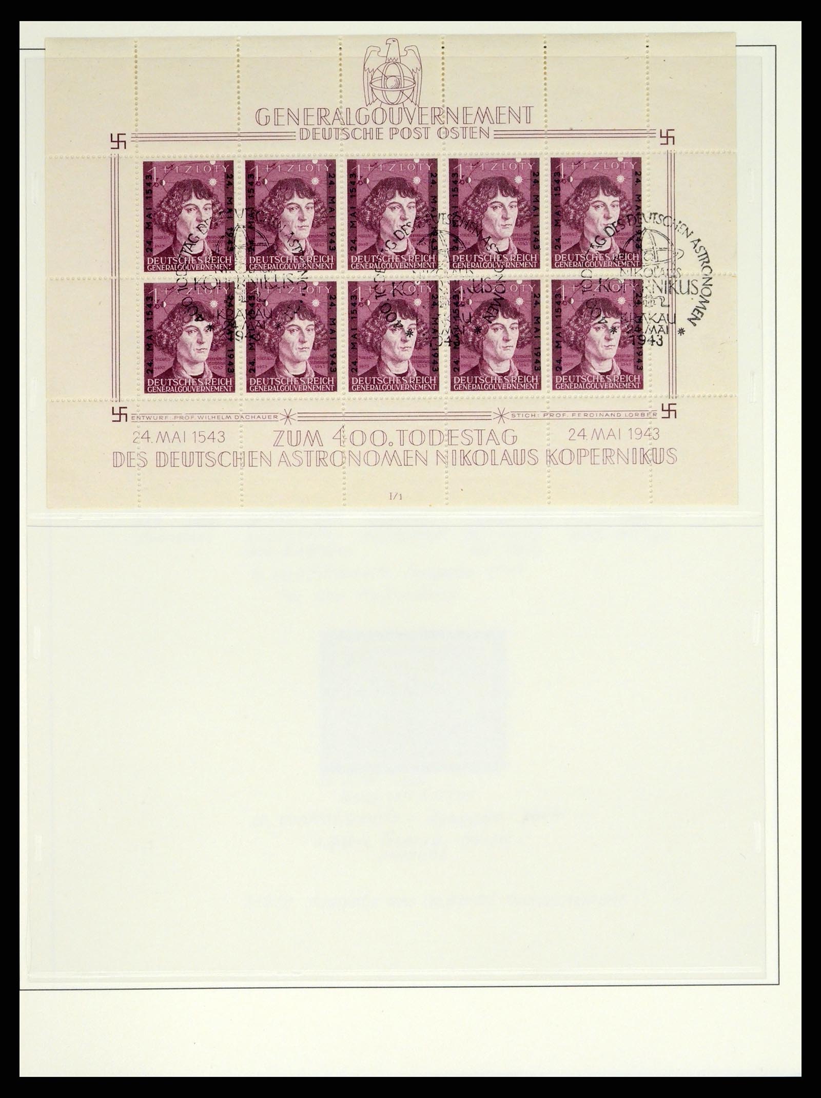 37535 174 - Stamp collection 37535 German occupation second worldwar 1939-1945.