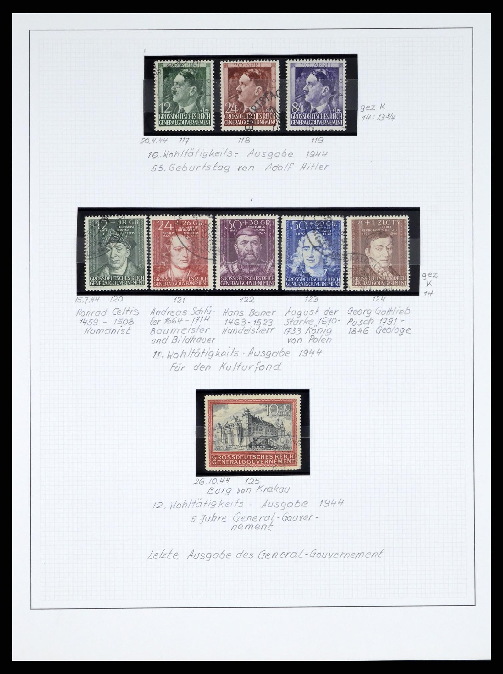 37535 175 - Stamp collection 37535 German occupation second worldwar 1939-1945.