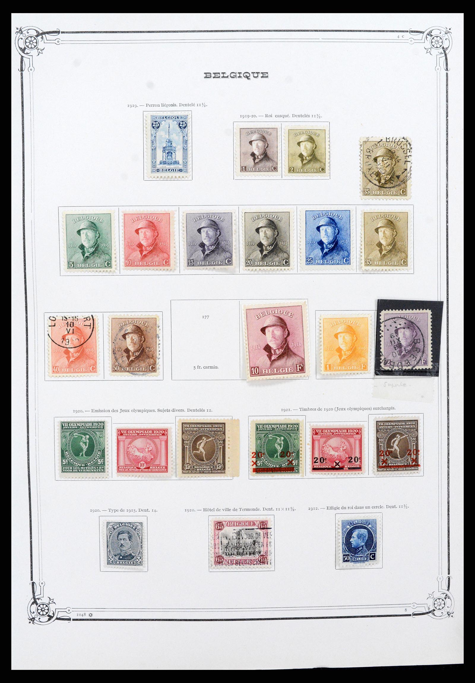 37538 008 - Stamp collection 37538 Belgium 1849-1941.