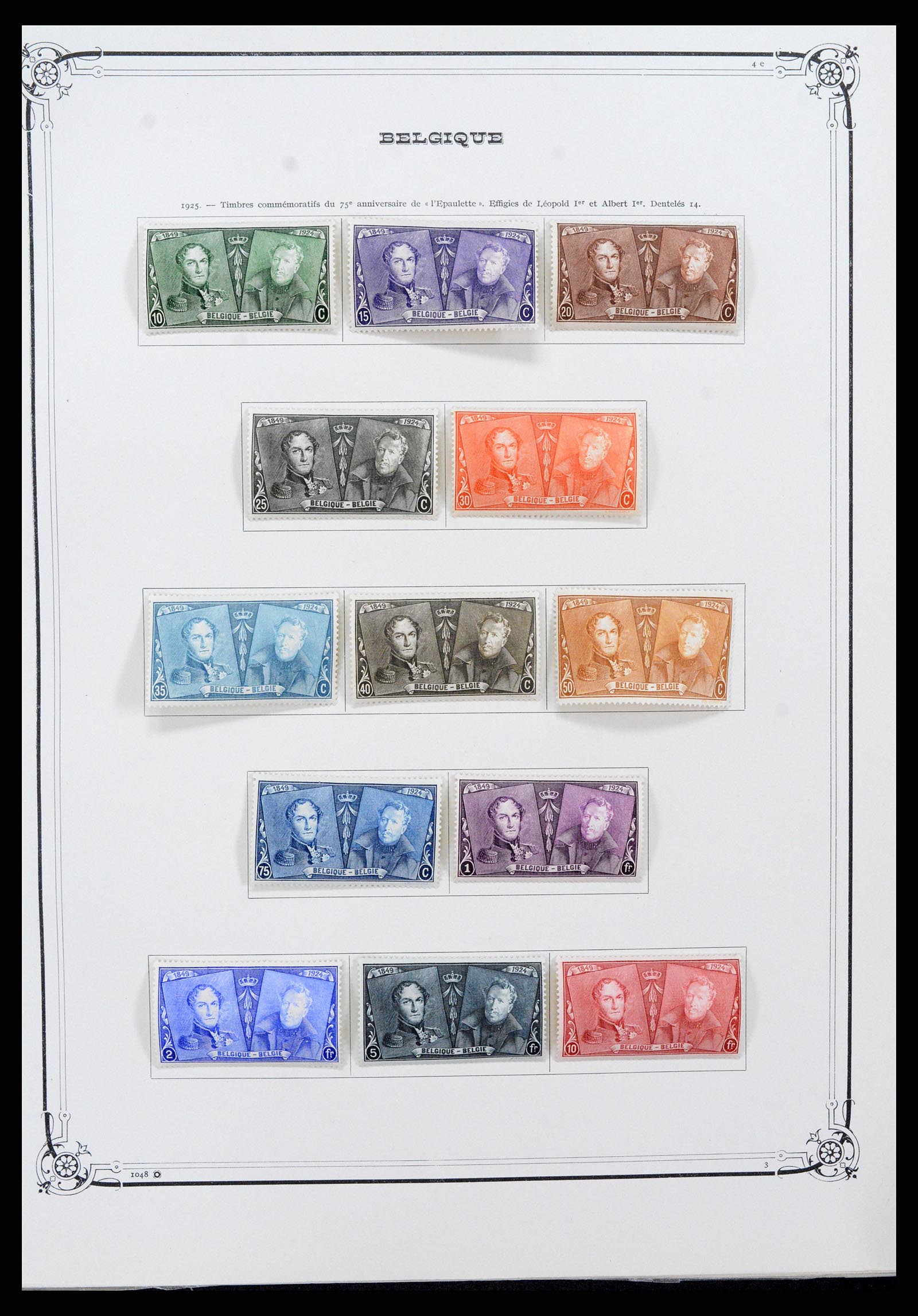 37538 010 - Postzegelverzameling 37538 België 1849-1941.