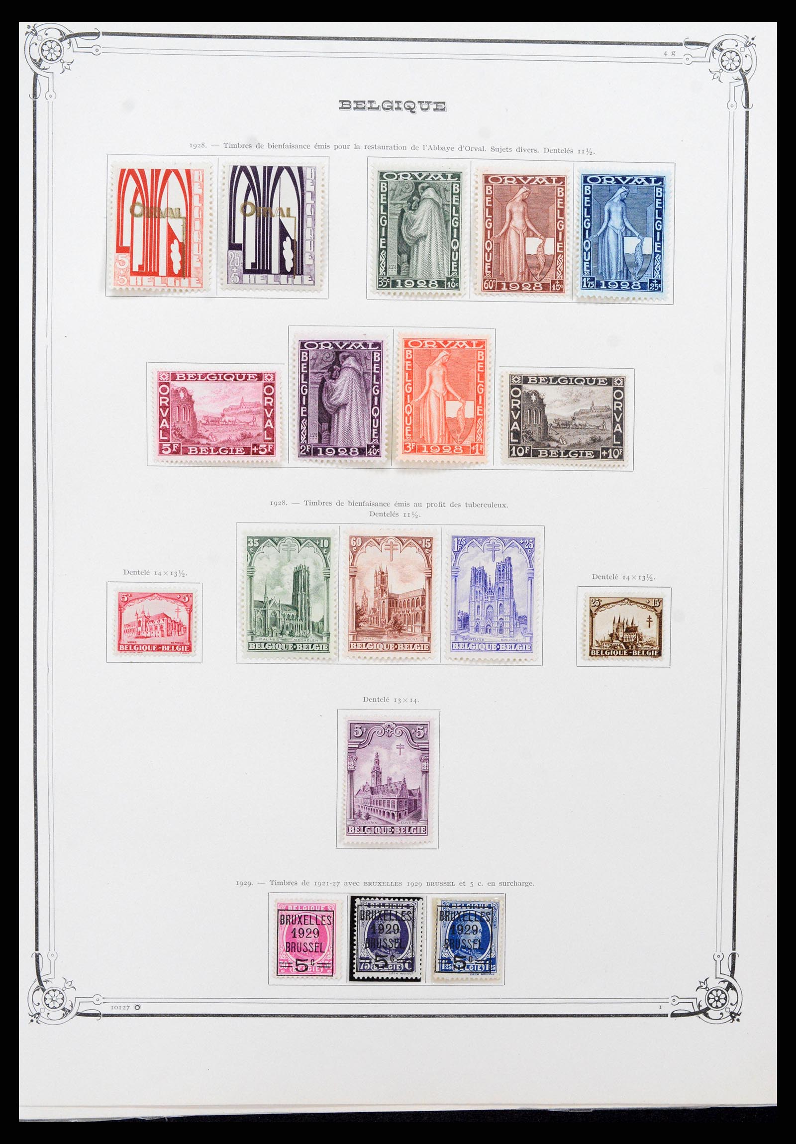 37538 012 - Stamp collection 37538 Belgium 1849-1941.